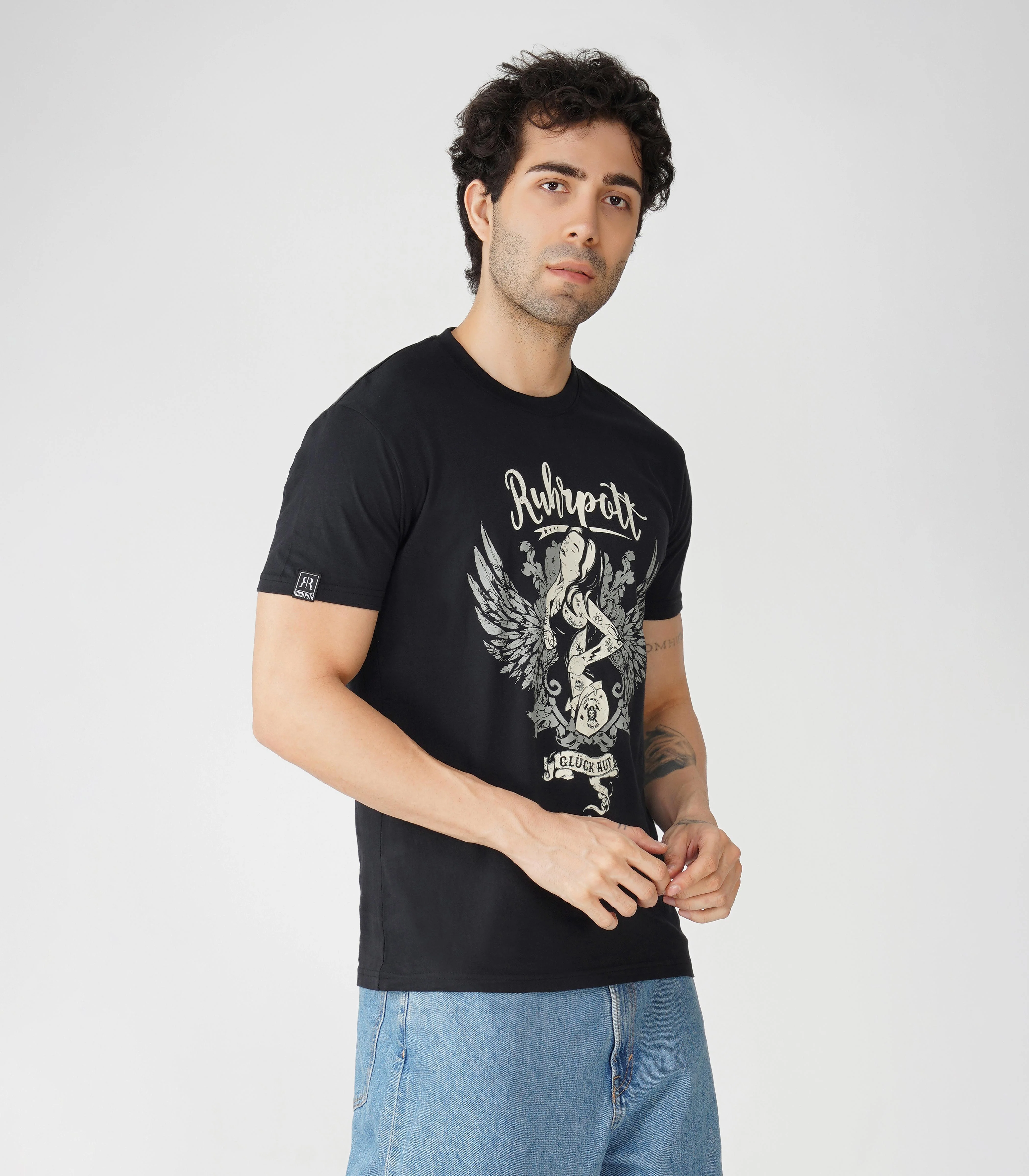 Ruhrpott Rundhalsausschnitt T-Shirt Unisex-RRT519 - Image 4