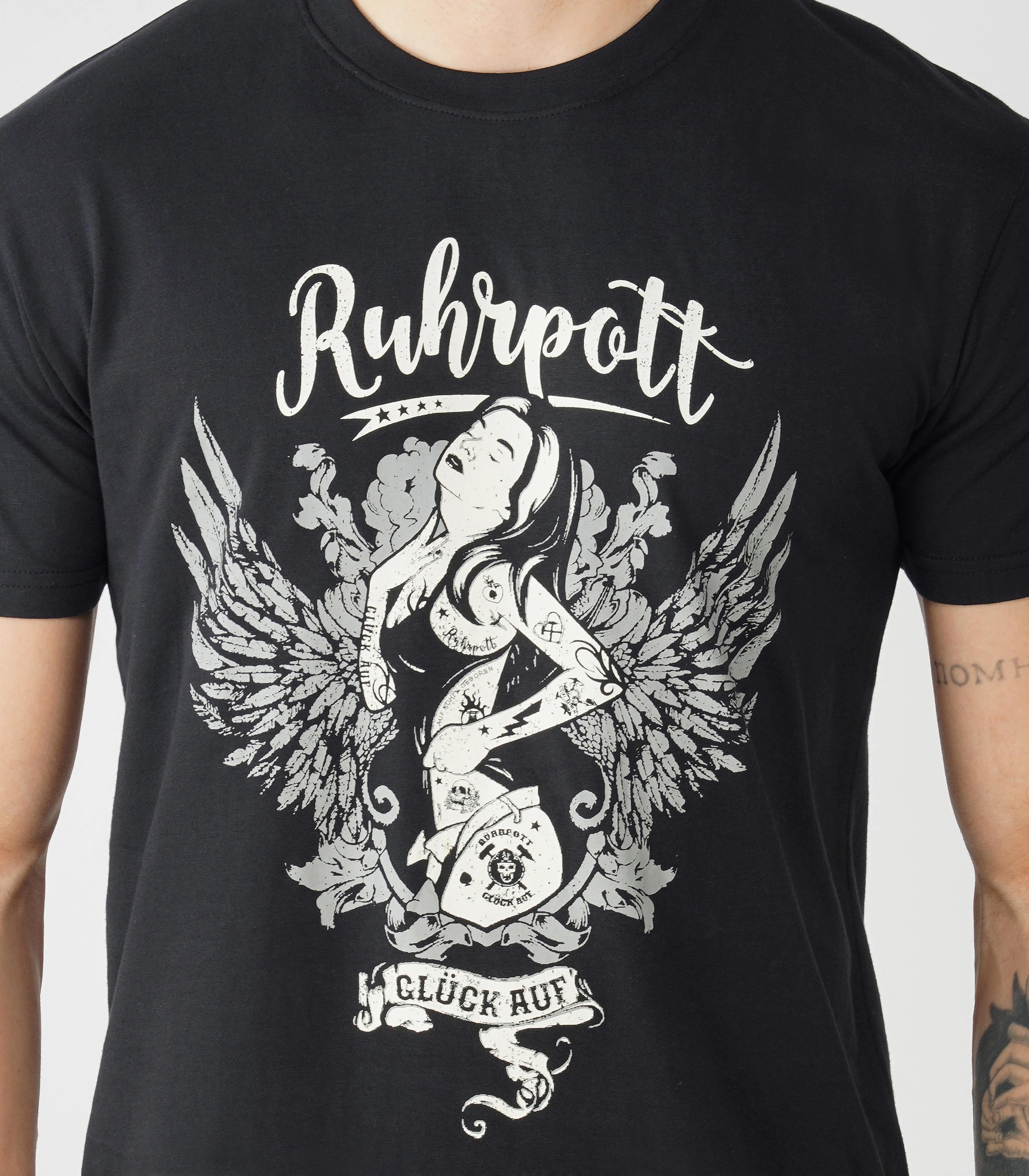Ruhrpott Rundhalsausschnitt T-Shirt Unisex-RRT519 - Image 6