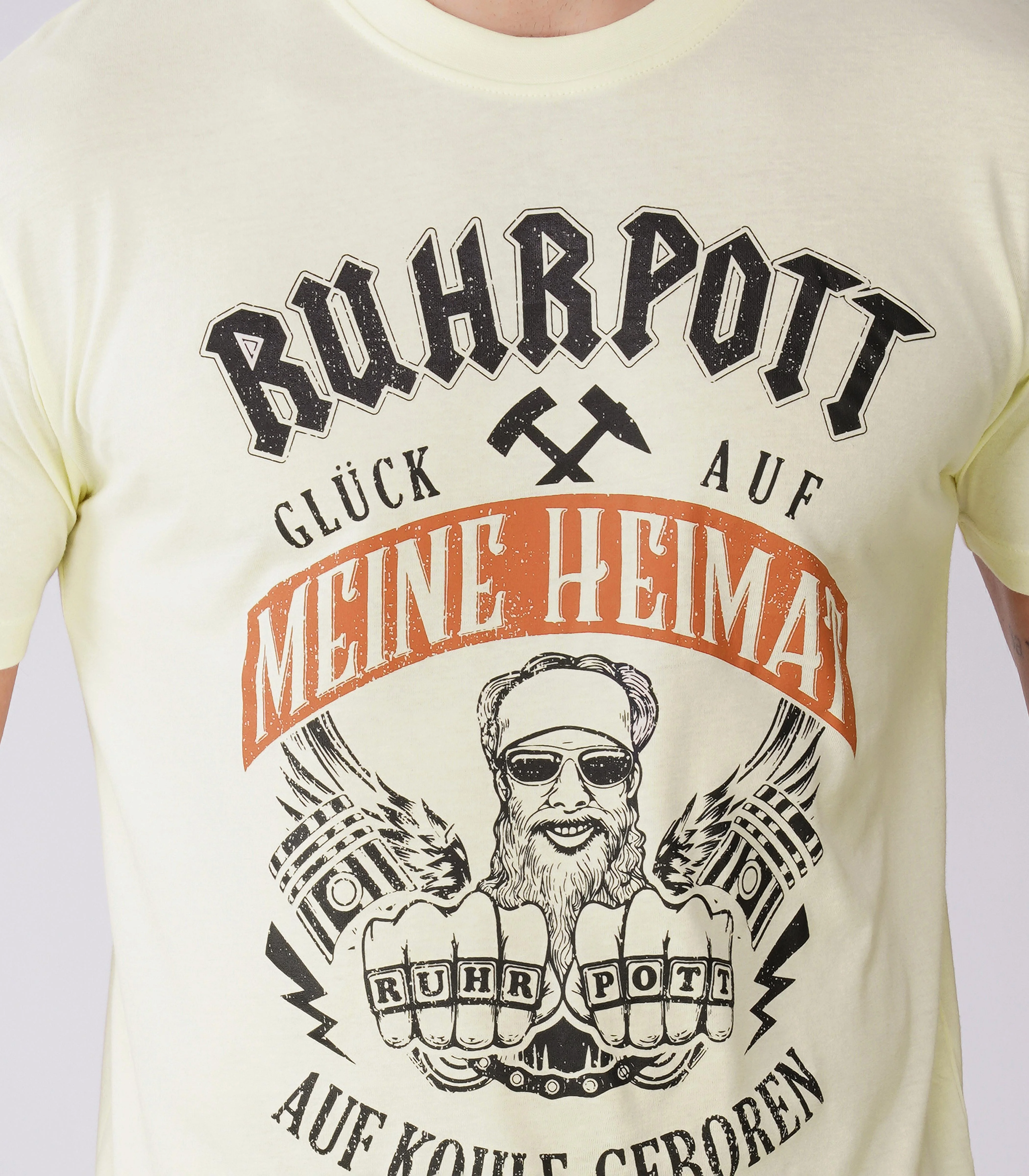 Ruhrpott Rundhalsausschnitt T-Shirt Unisex-RRT520 - Image 6