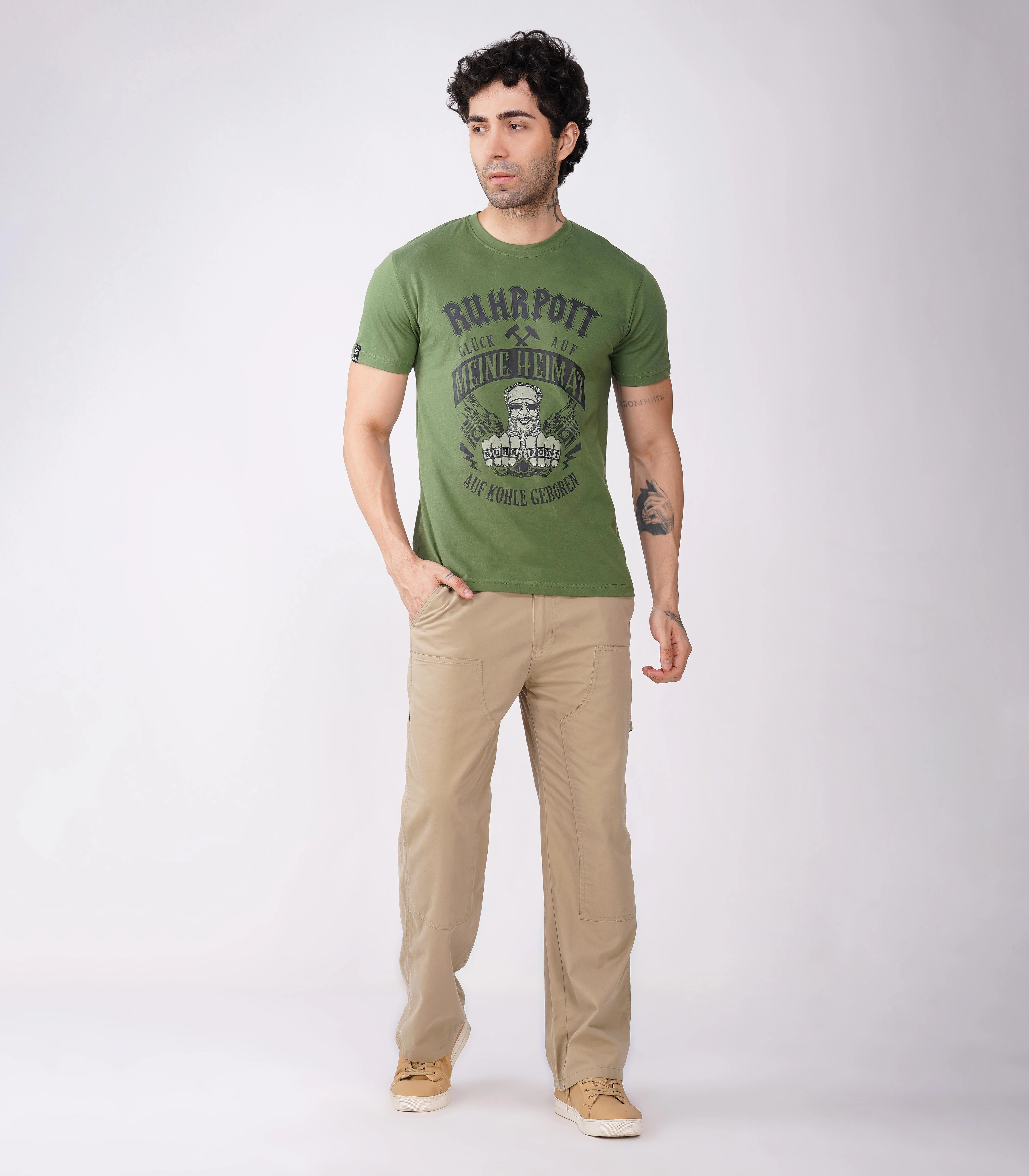 Ruhrpott Rundhalsausschnitt T-Shirt Unisex-RRT521 - Image 2
