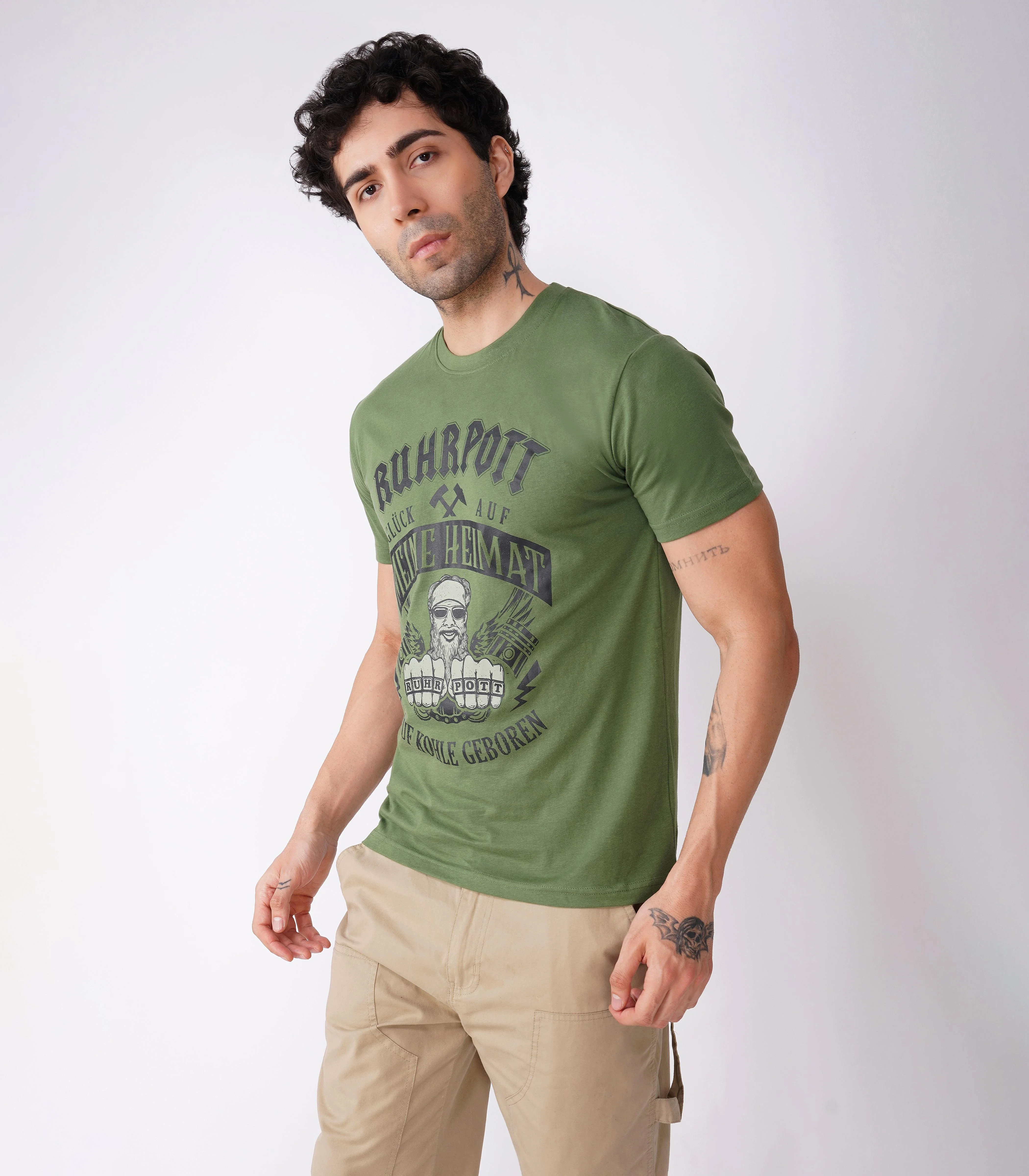 Ruhrpott Rundhalsausschnitt T-Shirt Unisex-RRT521 - Image 3