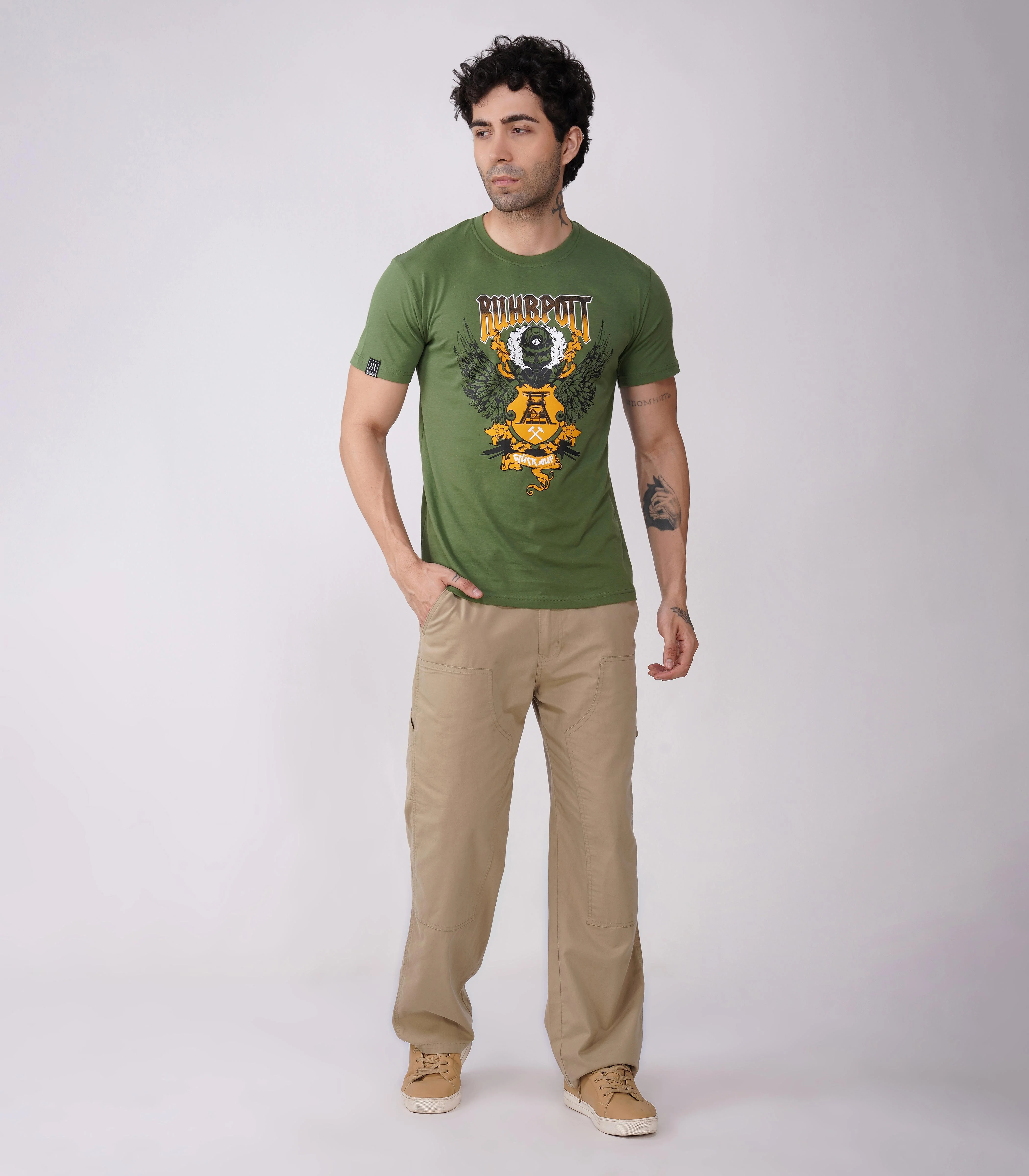 Ruhrpott Rundhalsausschnitt T-Shirt Unisex-RRT522 - Image 3