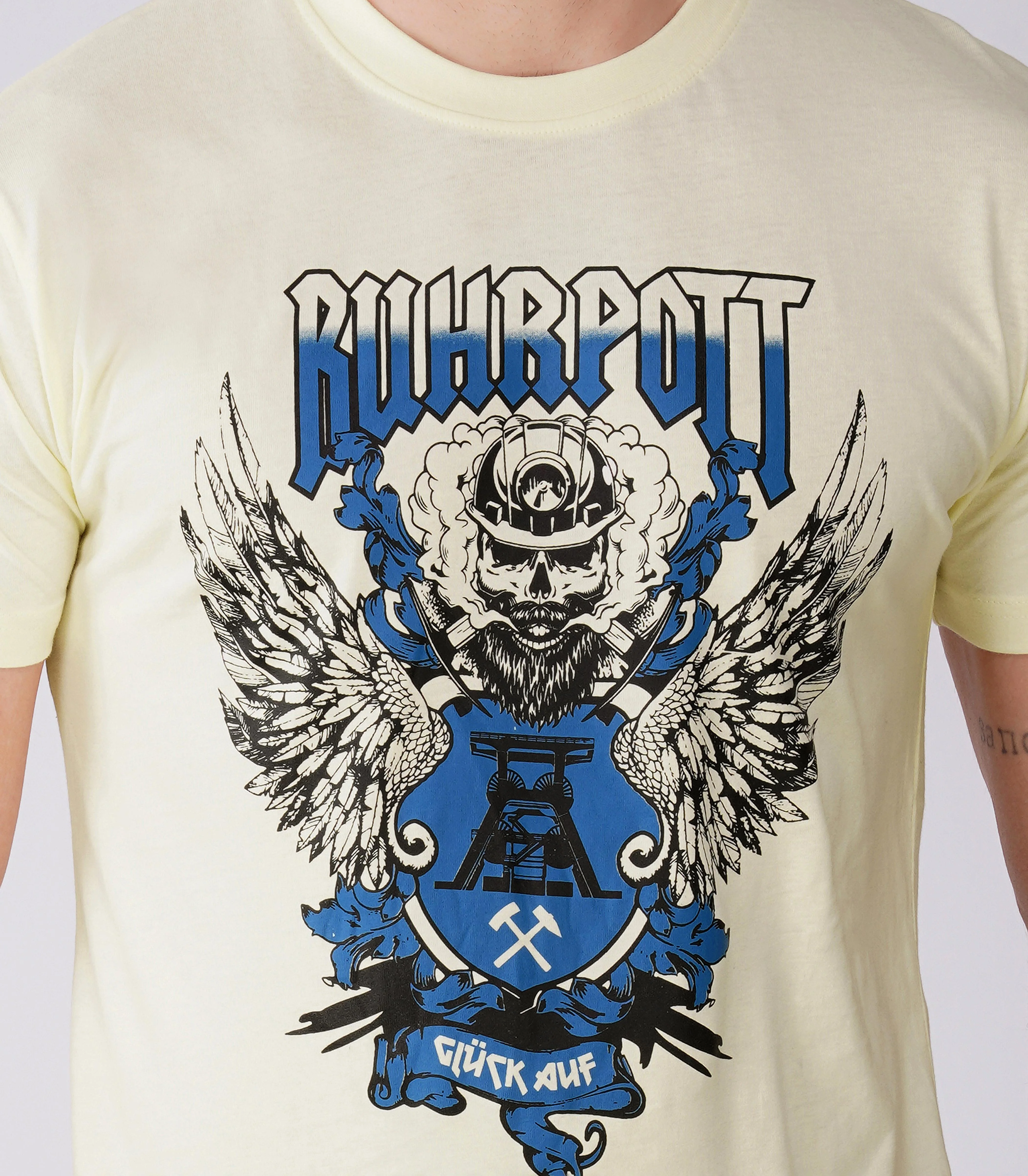 Ruhrpott Rundhalsausschnitt T-Shirt Unisex-RRT523 - Image 6