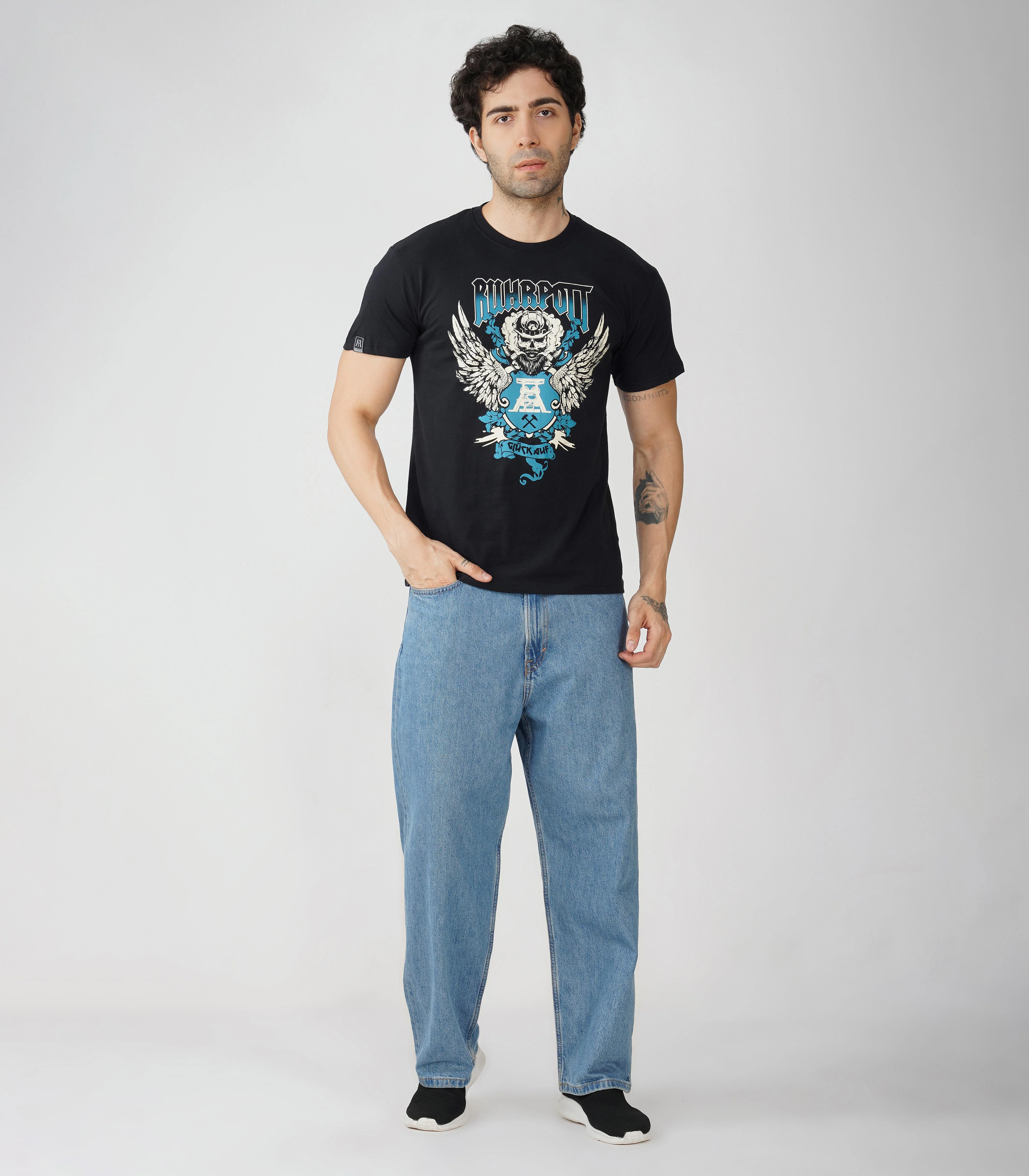 Ruhrpott Rundhalsausschnitt T-Shirt Unisex-RRT524 - Image 3