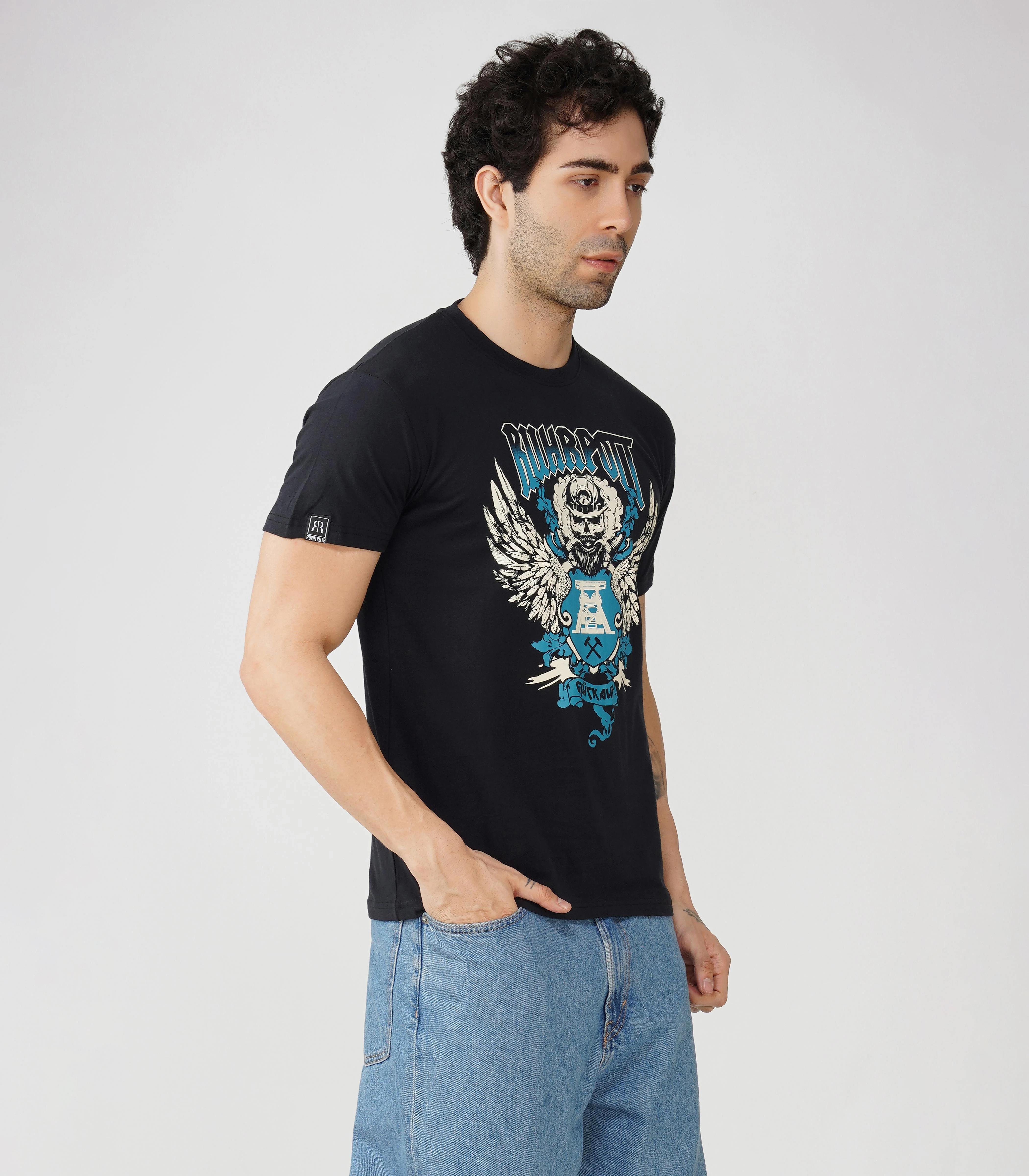 Ruhrpott Rundhalsausschnitt T-Shirt Unisex-RRT524 - Image 4