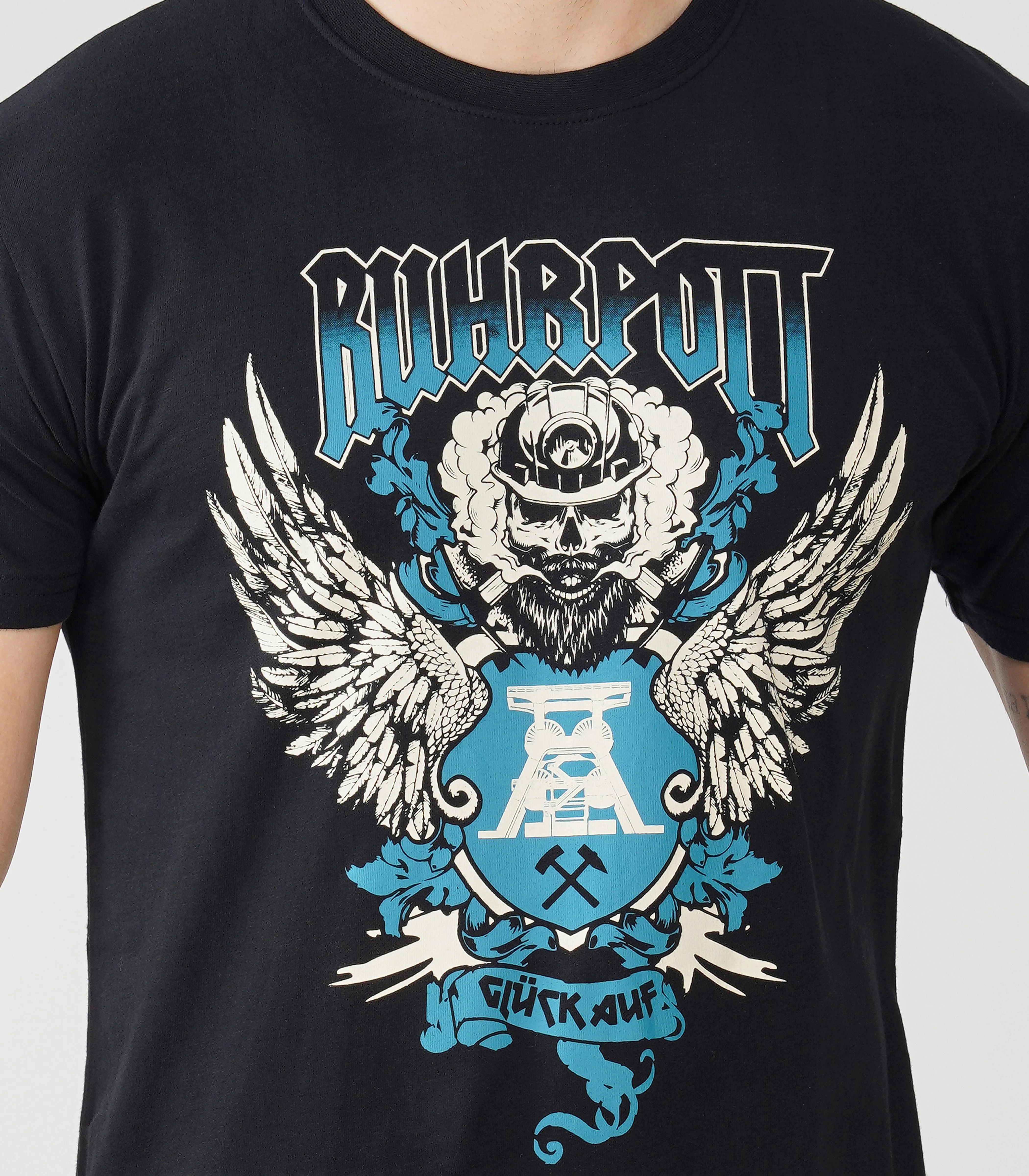 Ruhrpott Rundhalsausschnitt T-Shirt Unisex-RRT524 - Image 6