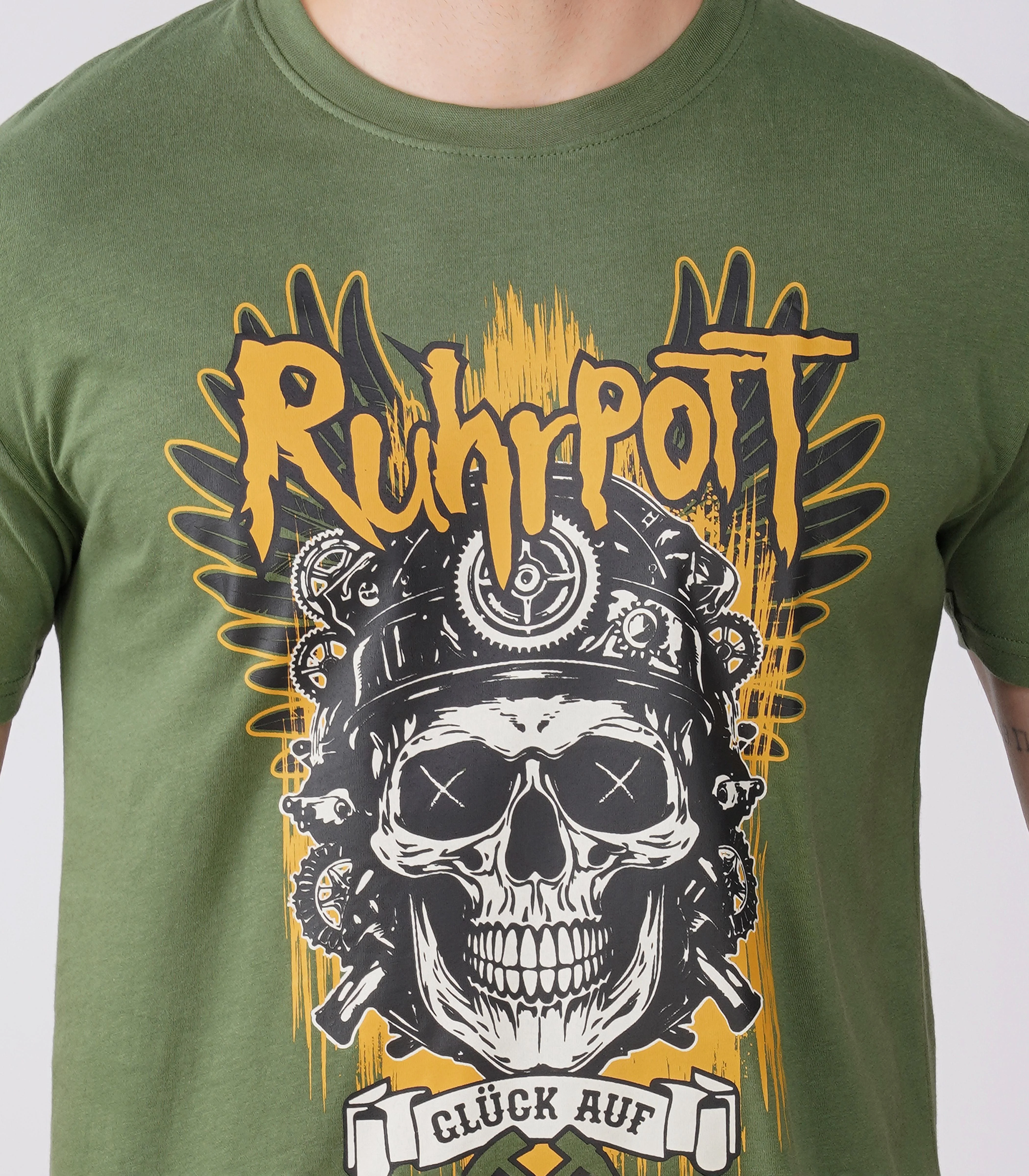 Ruhrpott Rundhalsausschnitt T-Shirt Unisex-RRT526 - Image 6