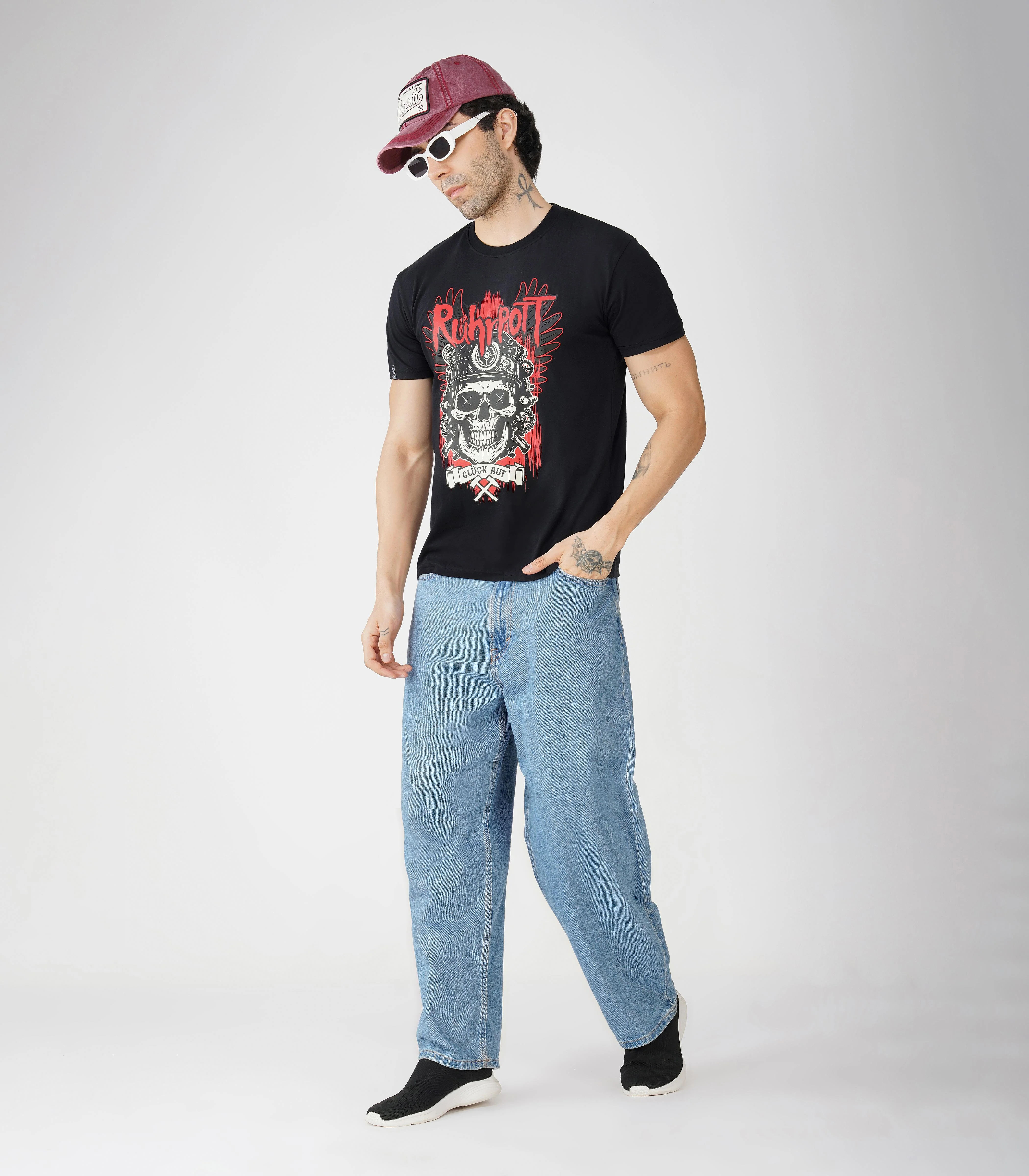 Ruhrpott Rundhalsausschnitt T-Shirt Unisex-RRT527 - Image 2