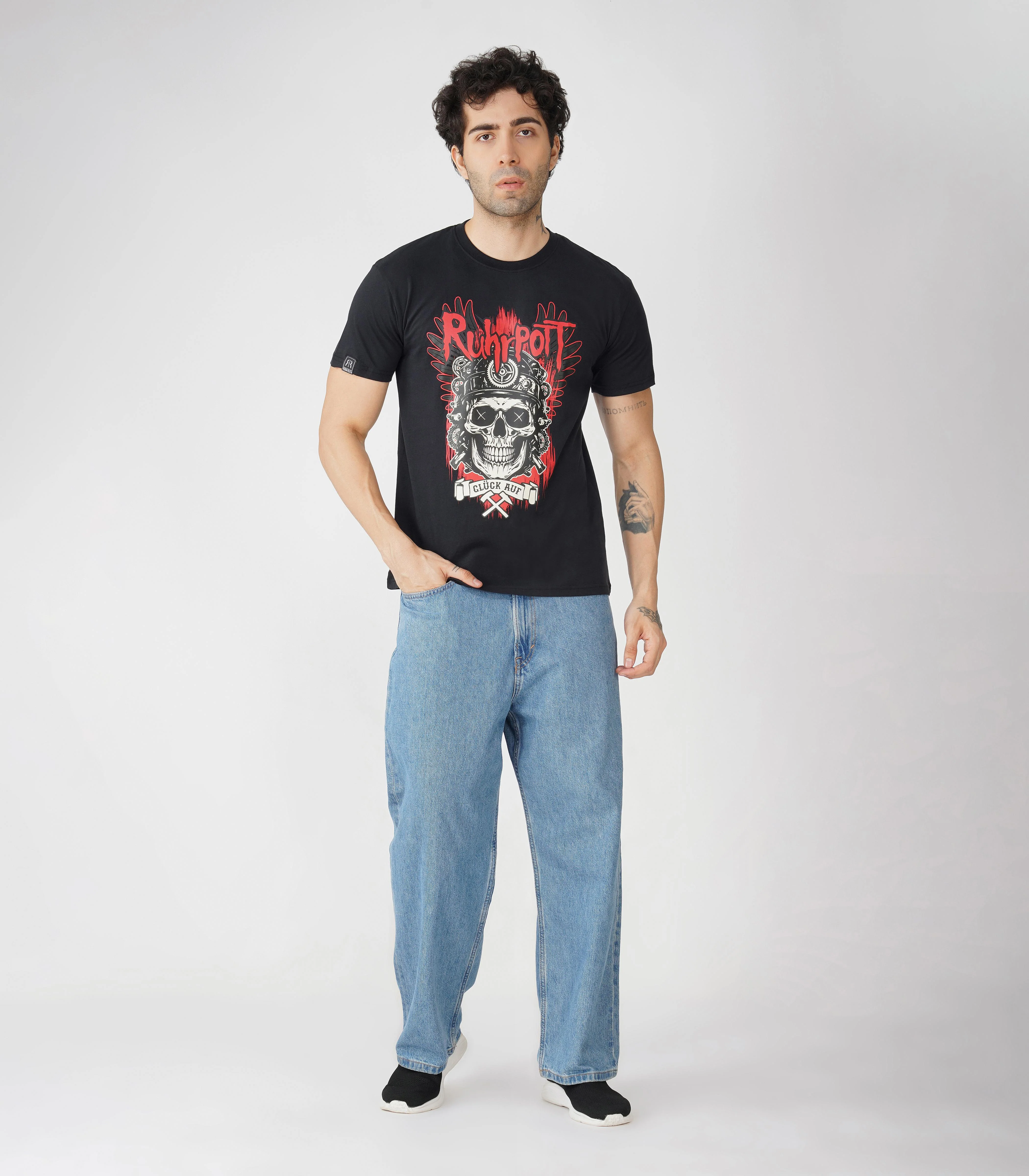 Ruhrpott Rundhalsausschnitt T-Shirt Unisex-RRT527 - Image 3