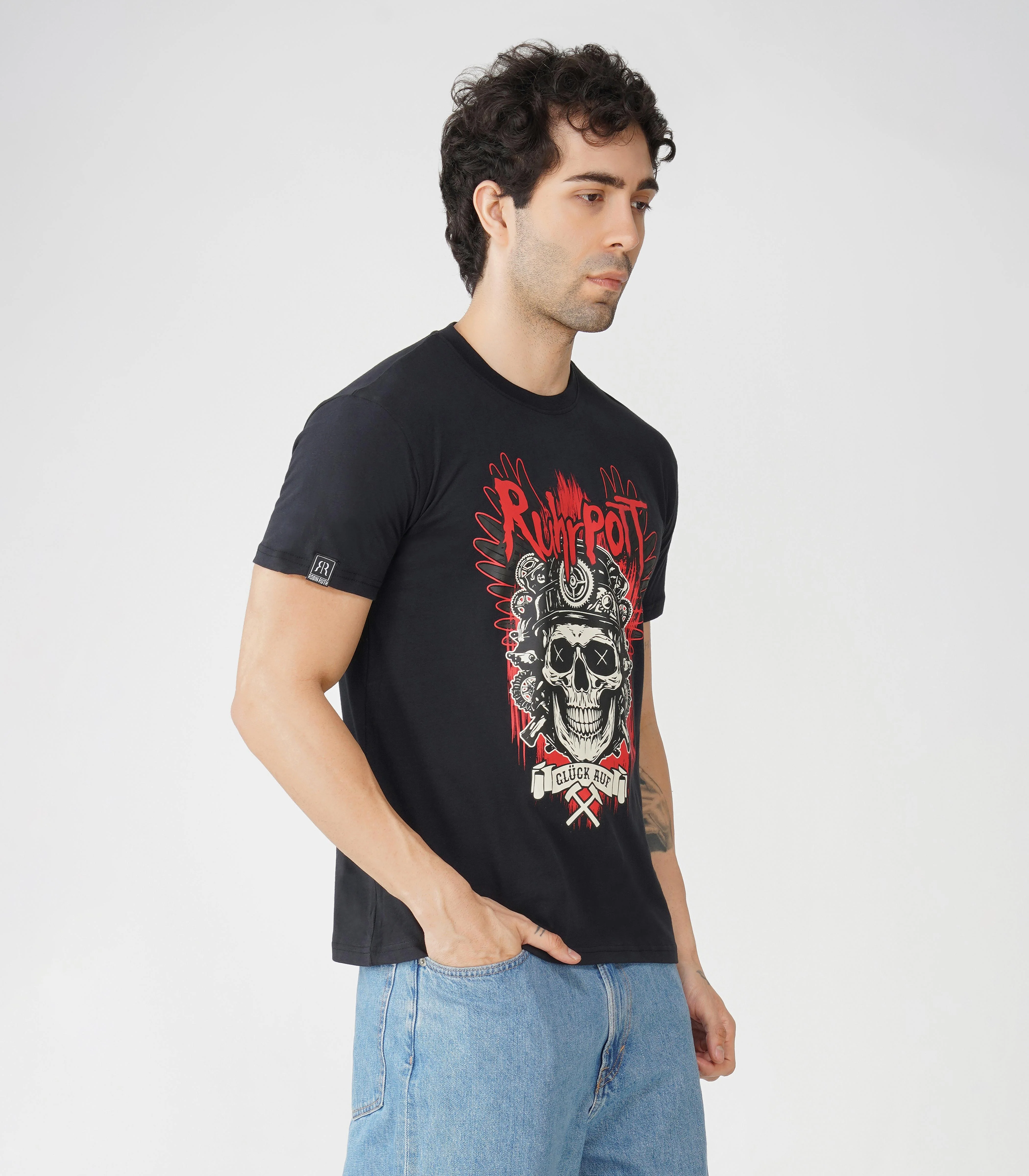 Ruhrpott Rundhalsausschnitt T-Shirt Unisex-RRT527 - Image 4