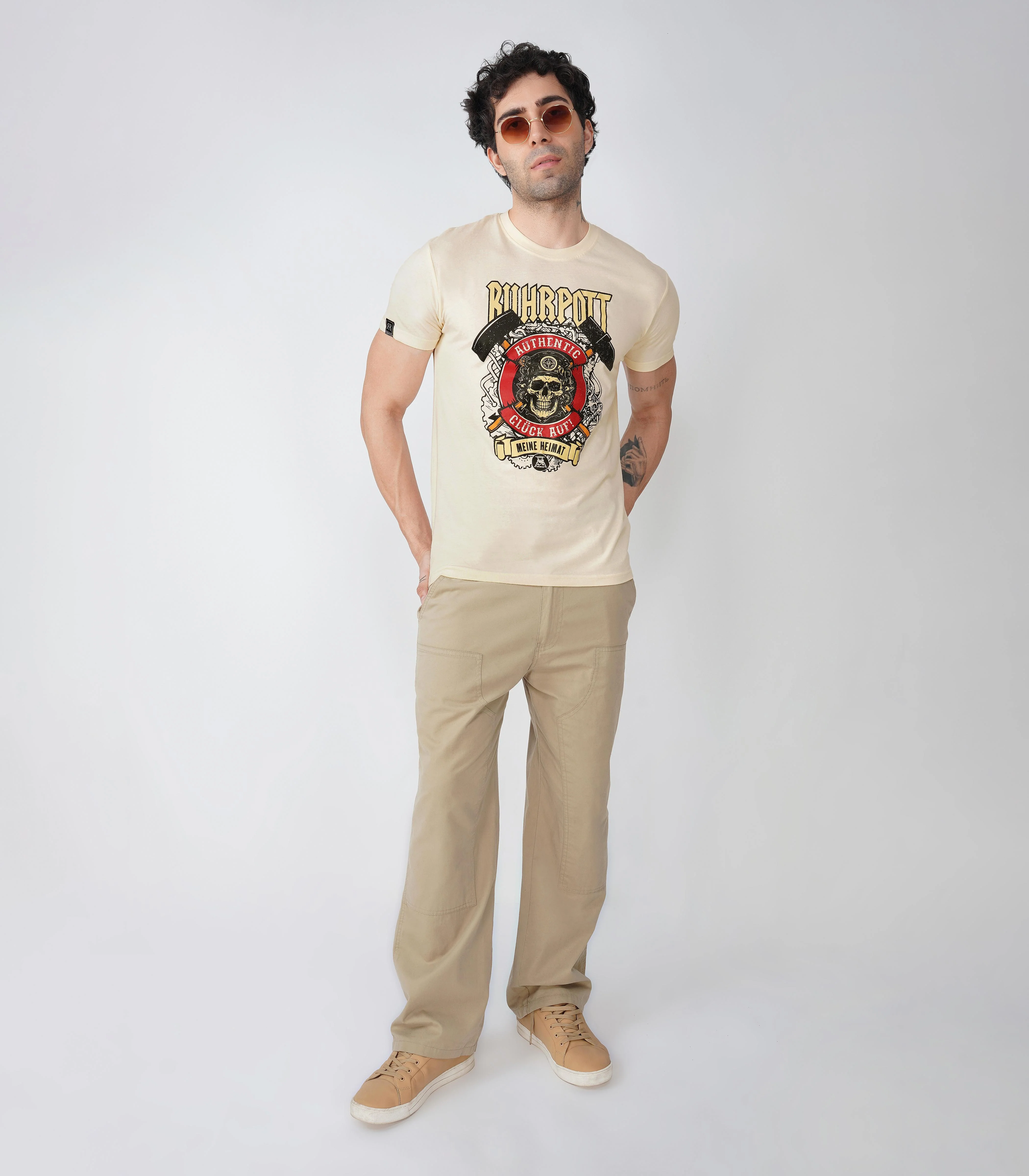 Ruhrpott Rundhalsausschnitt T-Shirt Unisex-RRT528 - Image 2