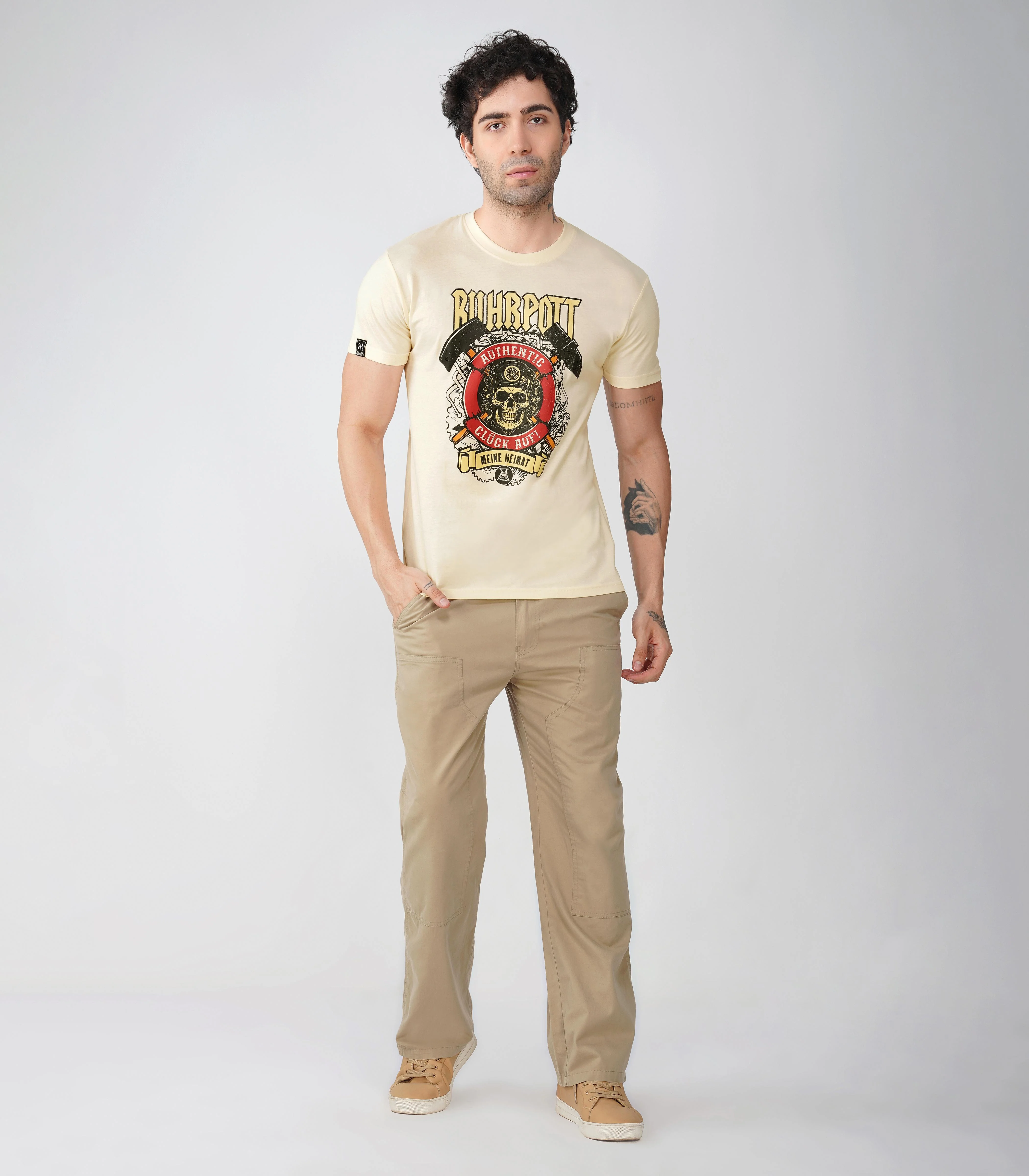 Ruhrpott Rundhalsausschnitt T-Shirt Unisex-RRT528 - Image 3