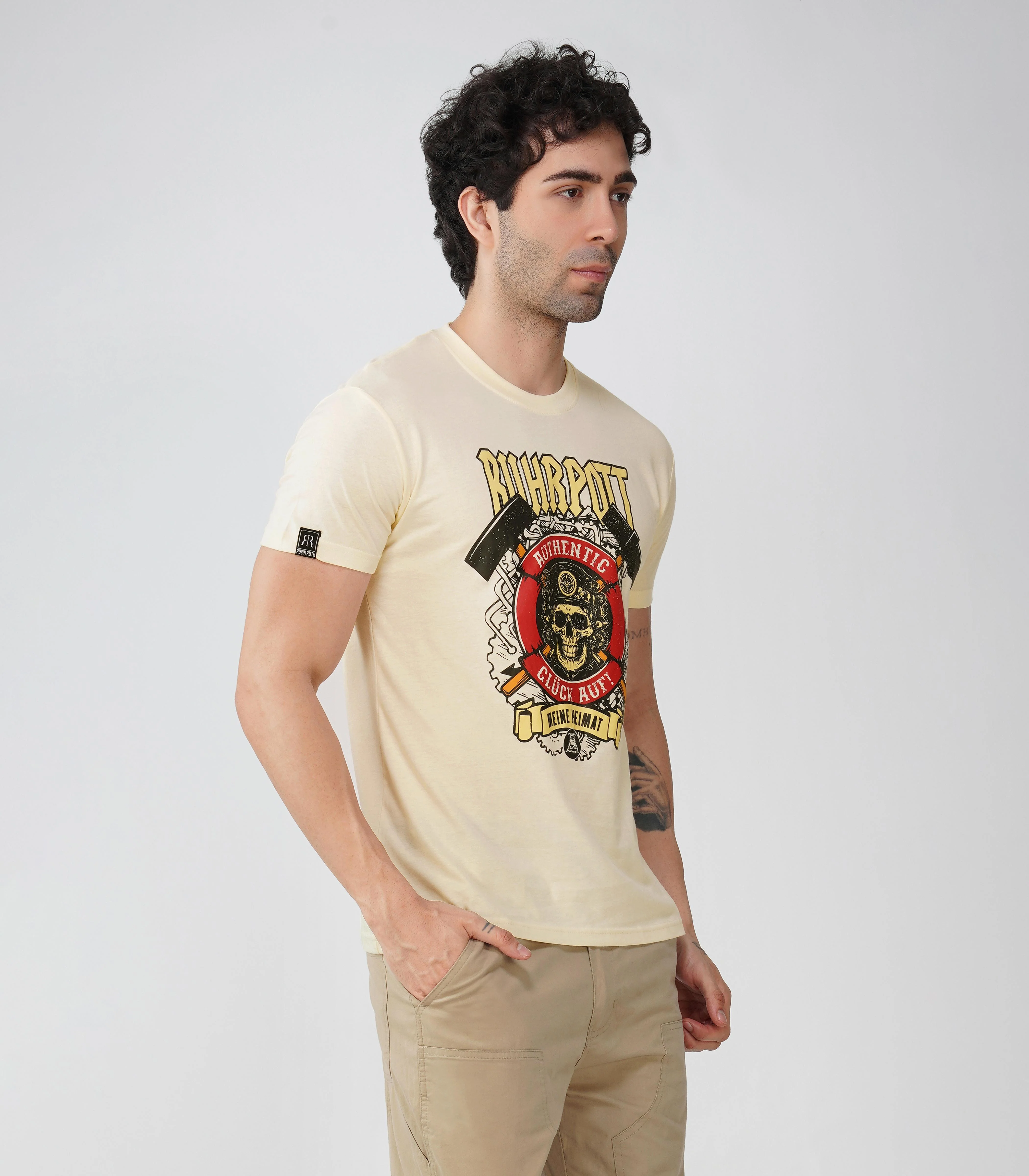 Ruhrpott Rundhalsausschnitt T-Shirt Unisex-RRT528 - Image 4