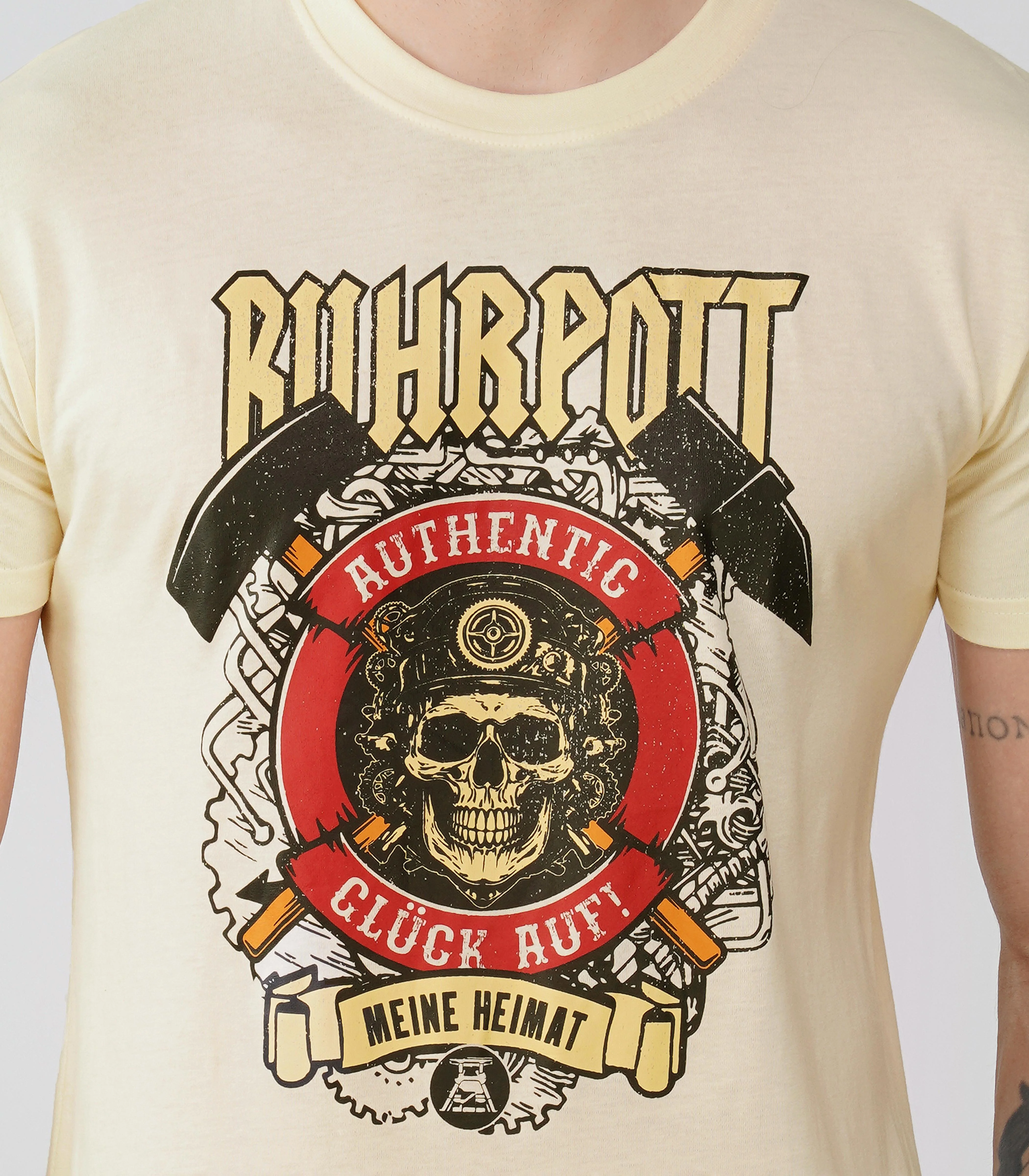 Ruhrpott Rundhalsausschnitt T-Shirt Unisex-RRT528 - Image 6