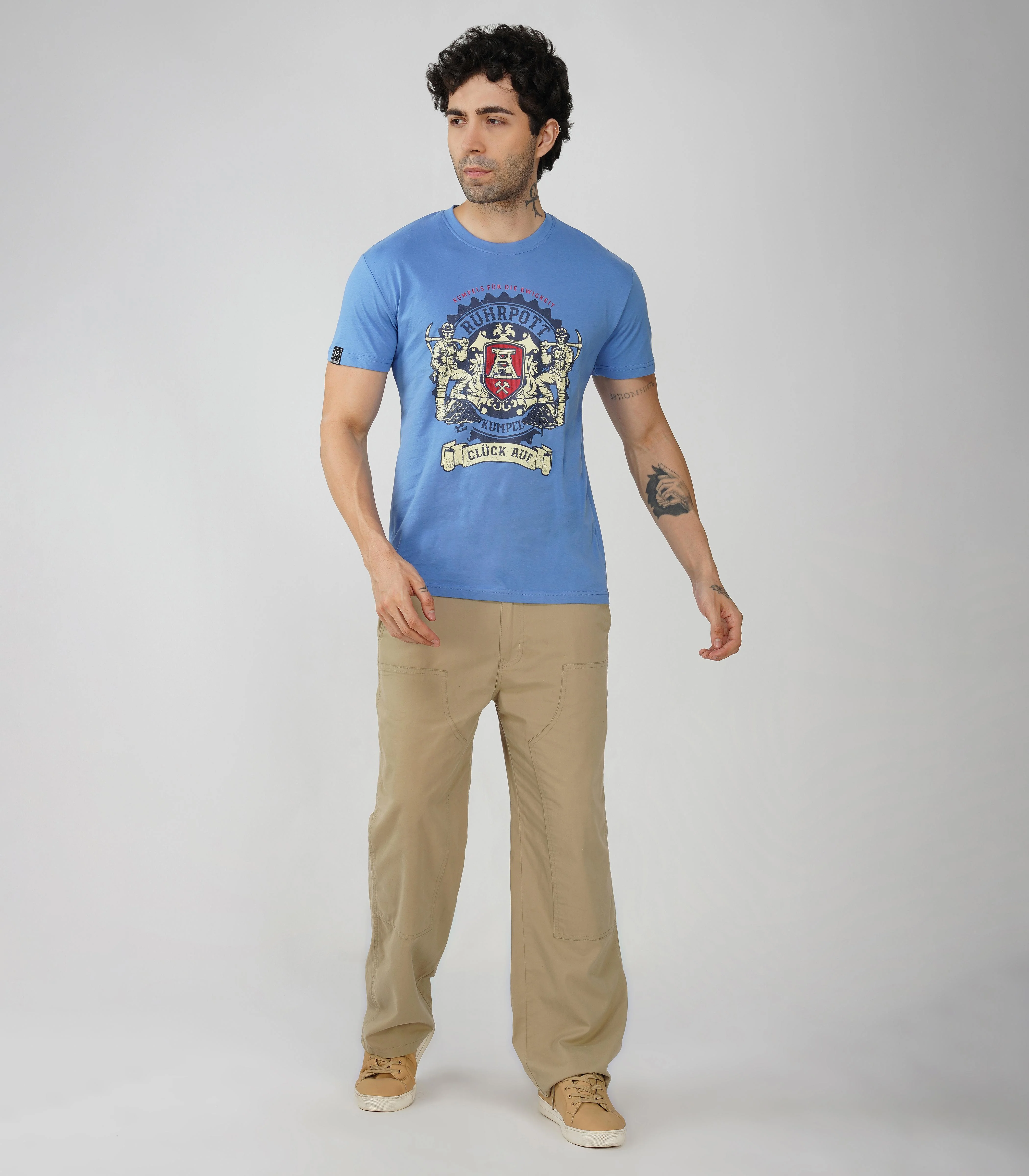 Ruhrpott Rundhalsausschnitt T-Shirt Unisex-RRT529 - Image 3