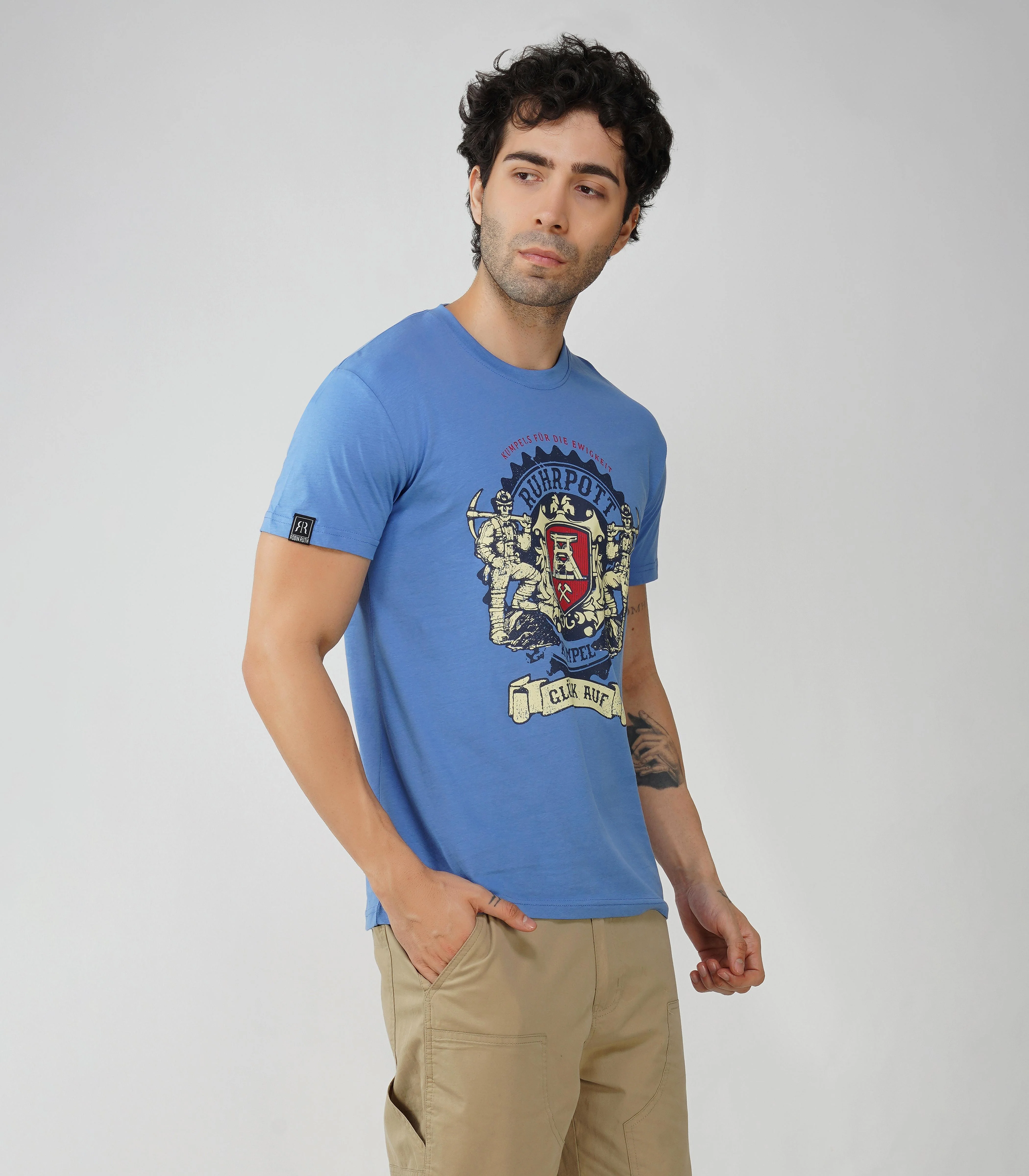 Ruhrpott Rundhalsausschnitt T-Shirt Unisex-RRT529 - Image 4