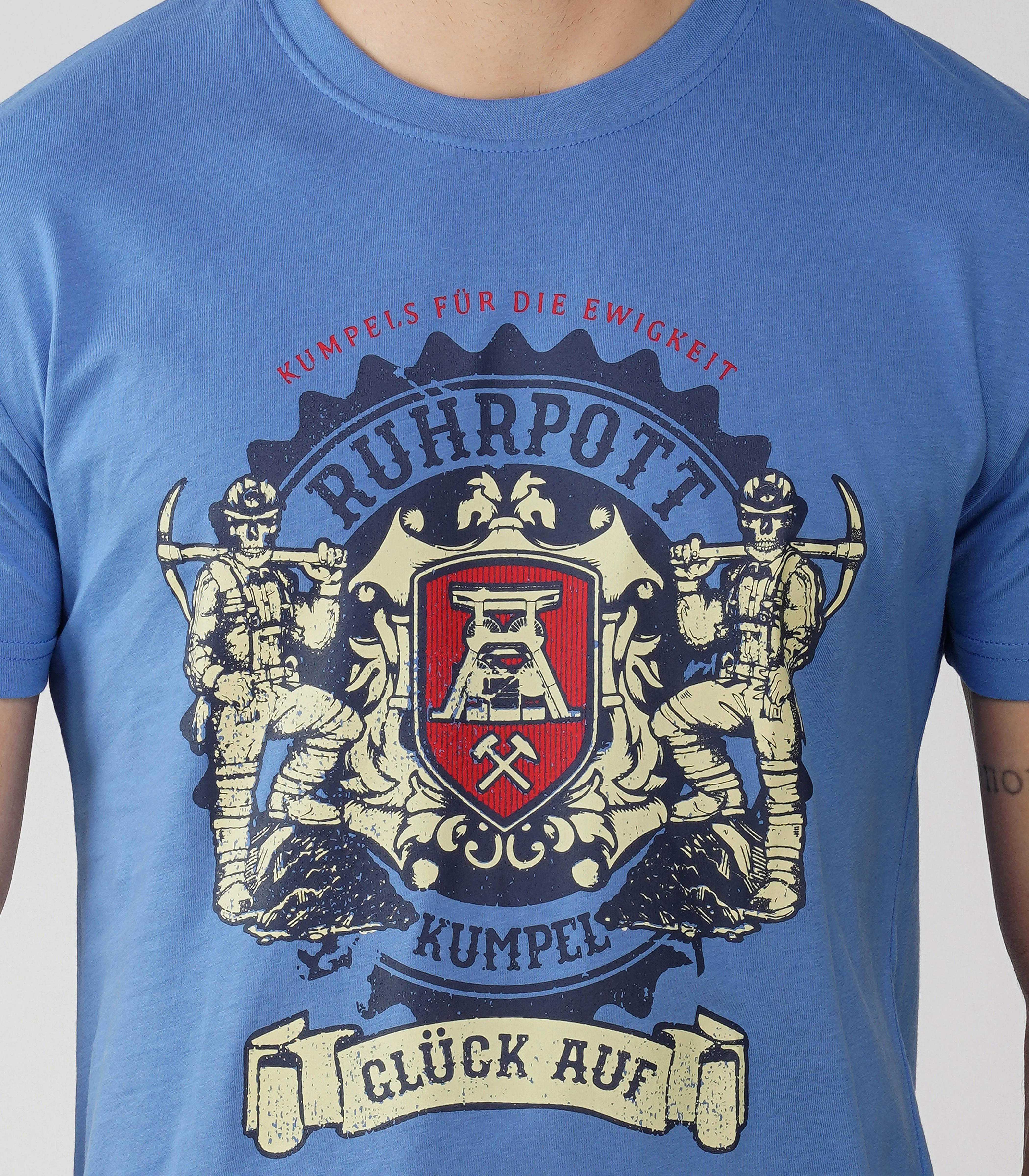 Ruhrpott Rundhalsausschnitt T-Shirt Unisex-RRT529 - Image 7