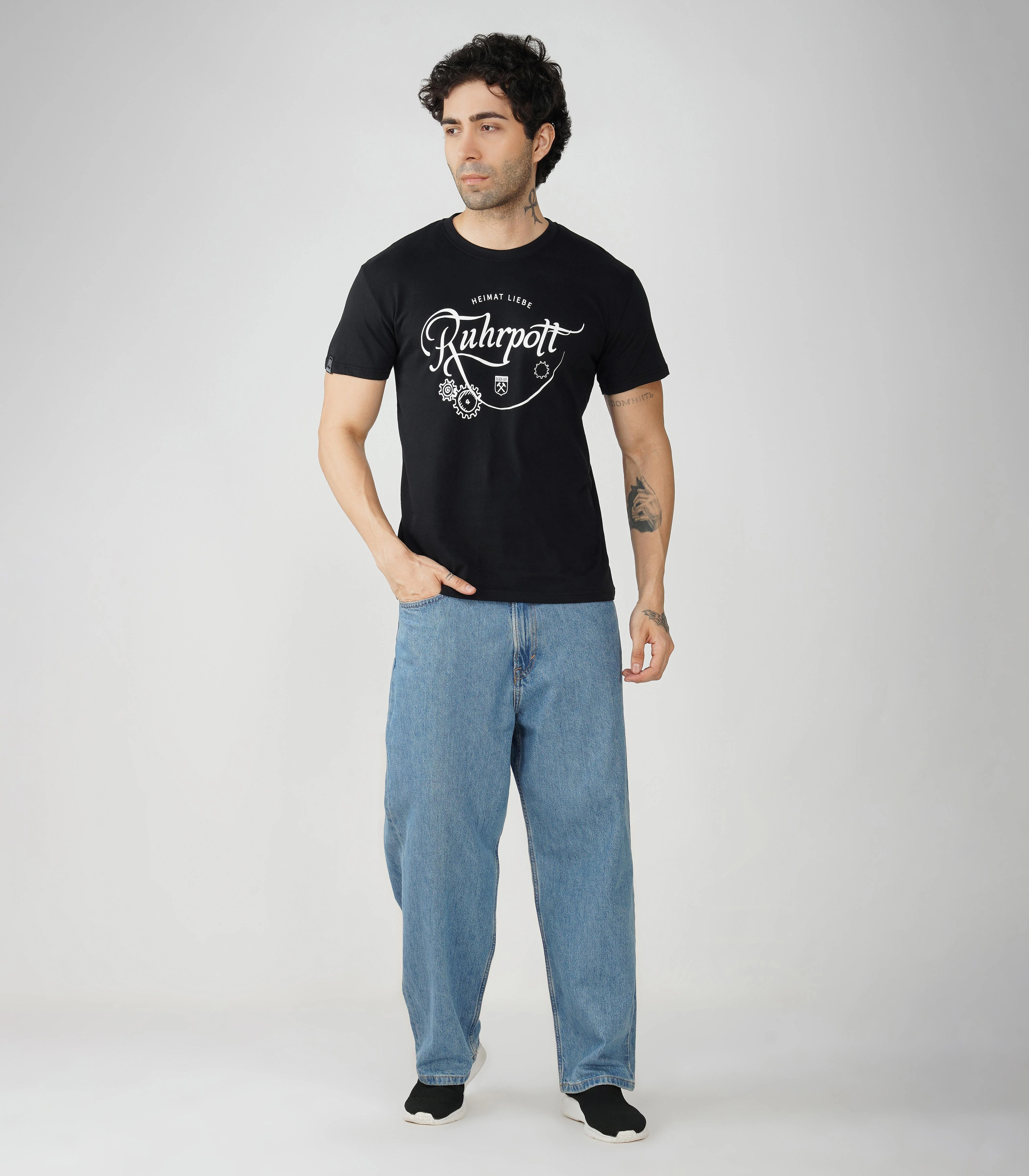 Ruhrpott Rundhalsausschnitt T-Shirt Unisex-RRT533 - Image 3