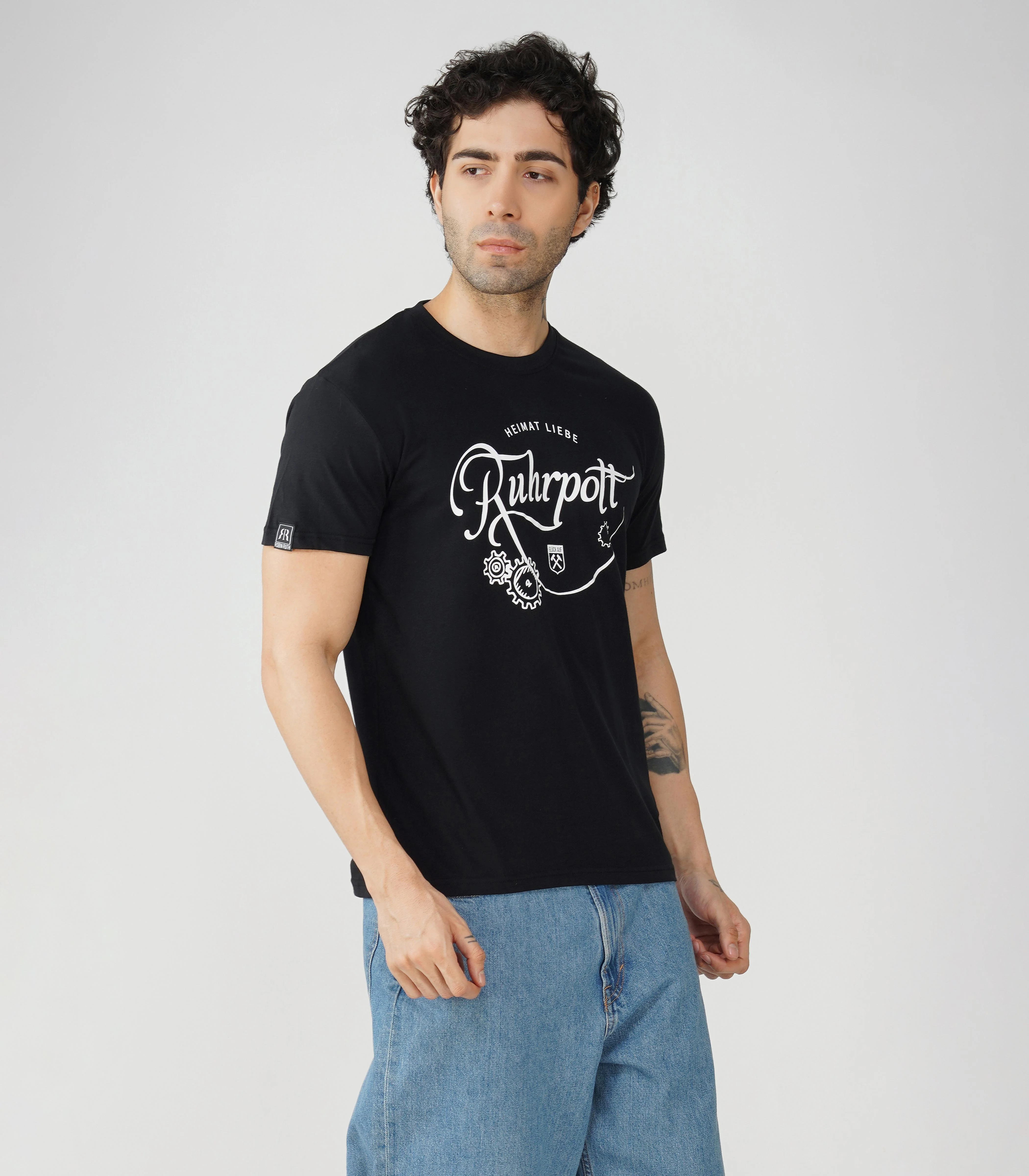 Ruhrpott Rundhalsausschnitt T-Shirt Unisex-RRT533 - Image 4
