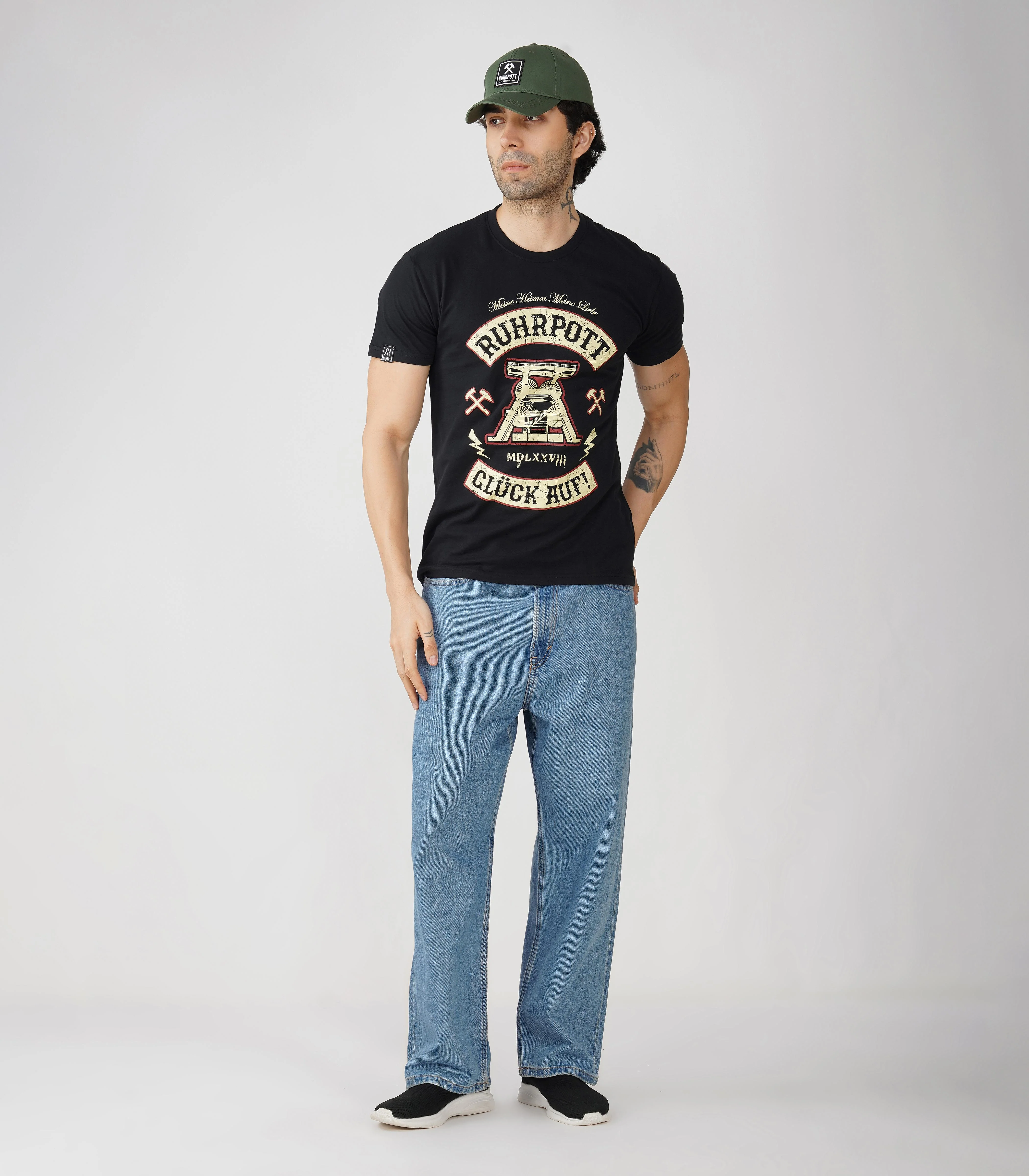 Ruhrpott Rundhalsausschnitt T-Shirt Unisex-RRT534 - Image 2
