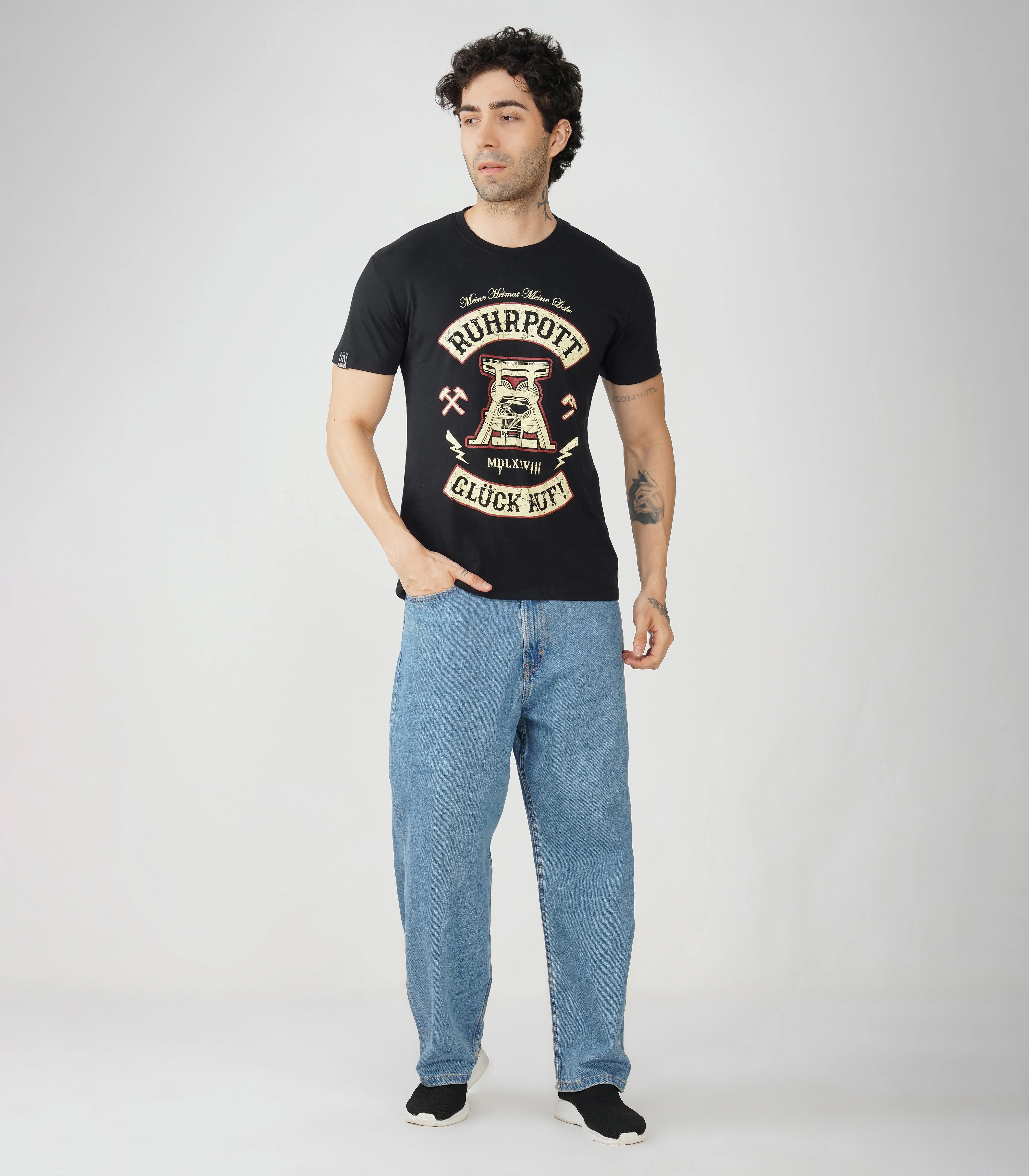 Ruhrpott Rundhalsausschnitt T-Shirt Unisex-RRT534 - Image 3