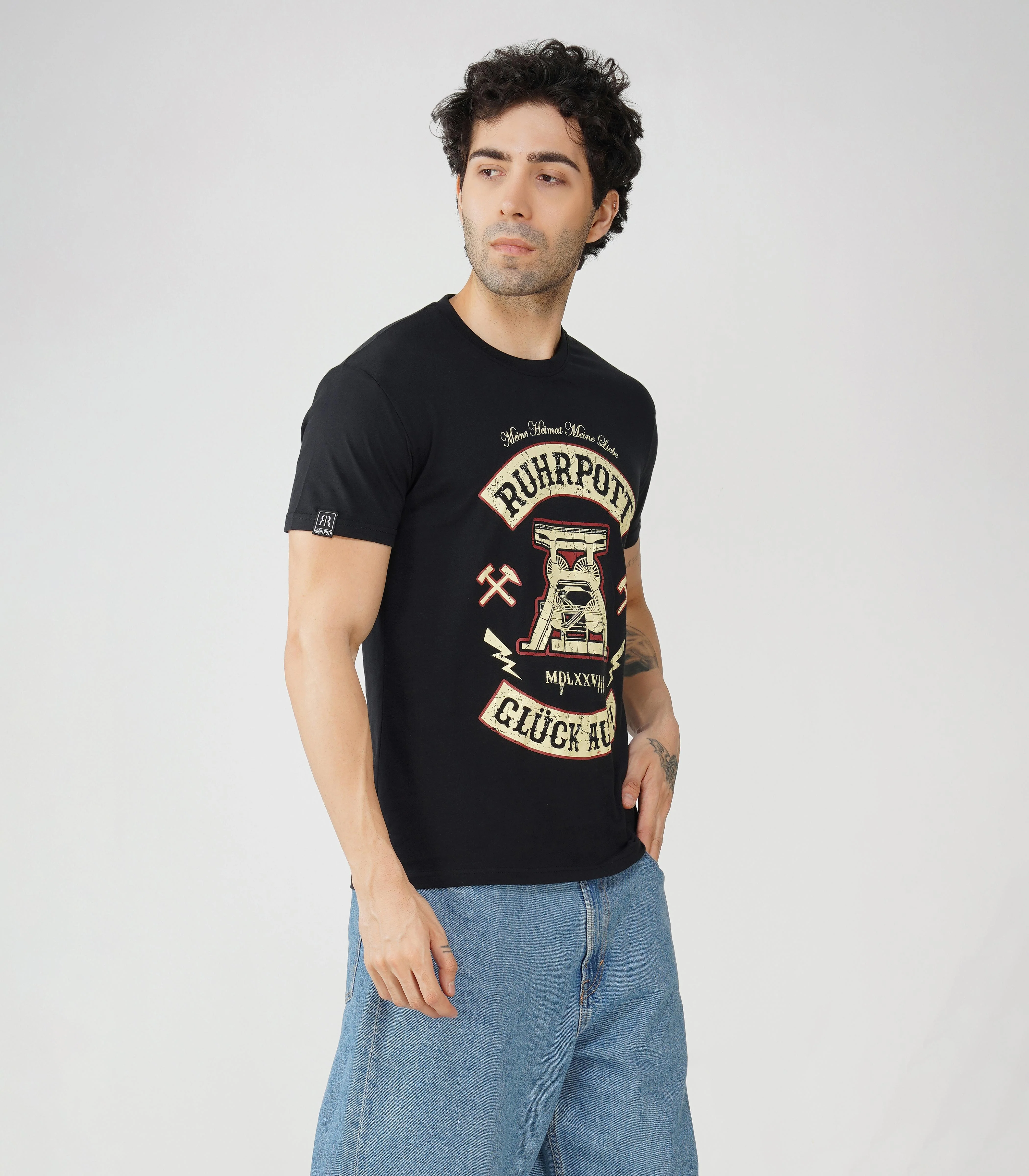 Ruhrpott Rundhalsausschnitt T-Shirt Unisex-RRT534 - Image 4
