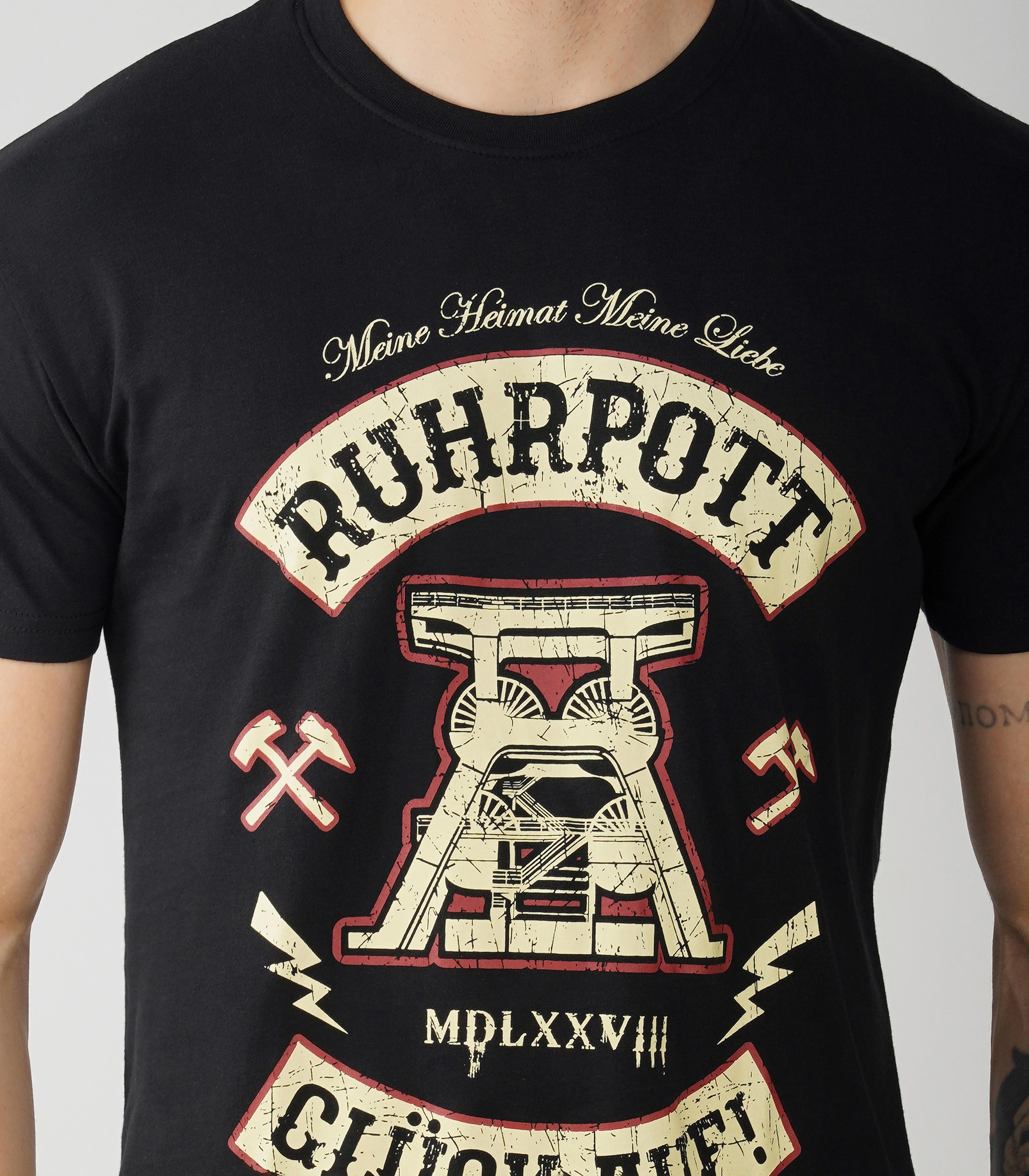Ruhrpott Rundhalsausschnitt T-Shirt Unisex-RRT534 - Image 6