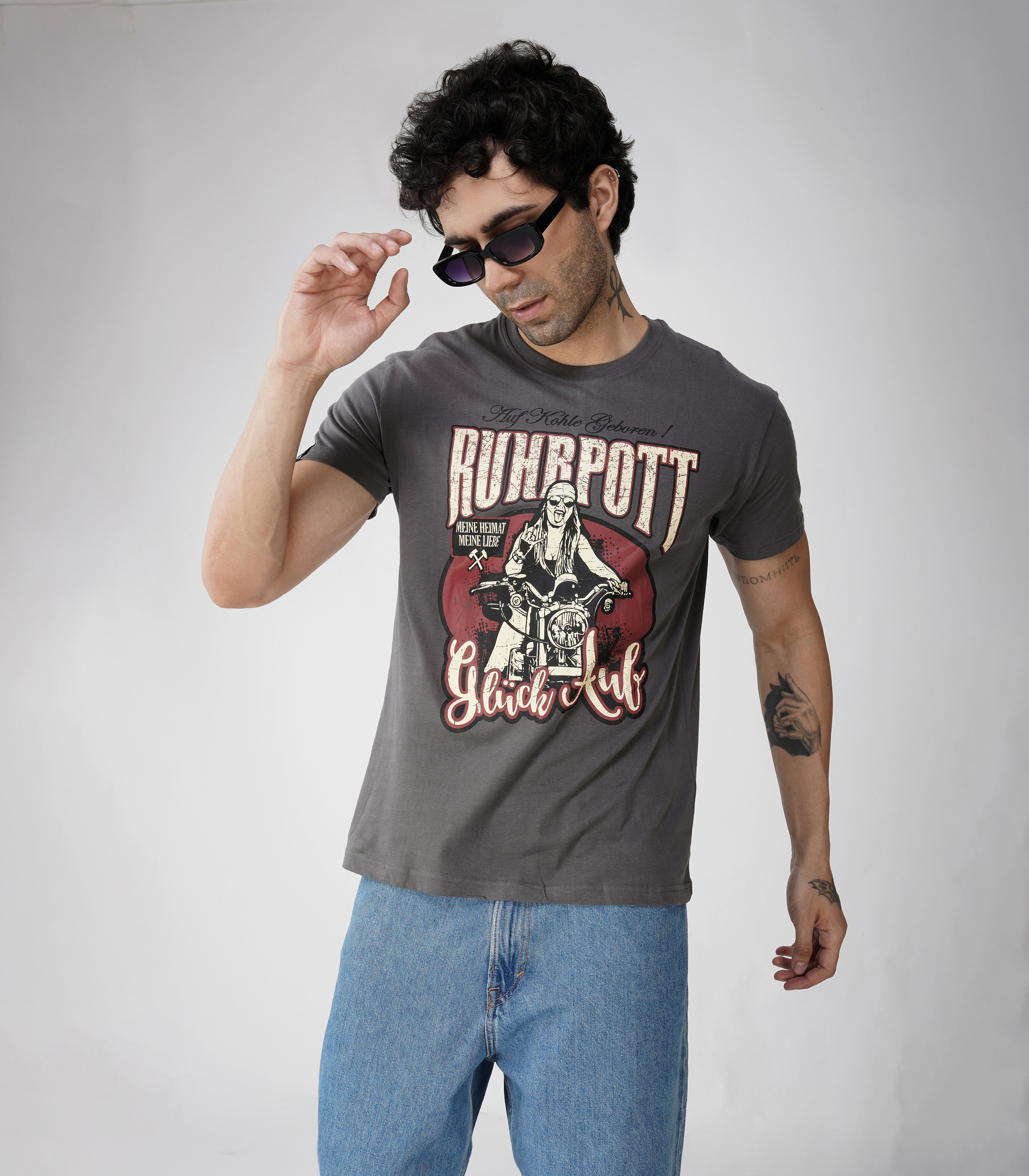 Ruhrpott Rundhalsausschnitt T-Shirt Unisex-RRT535 - Image 2