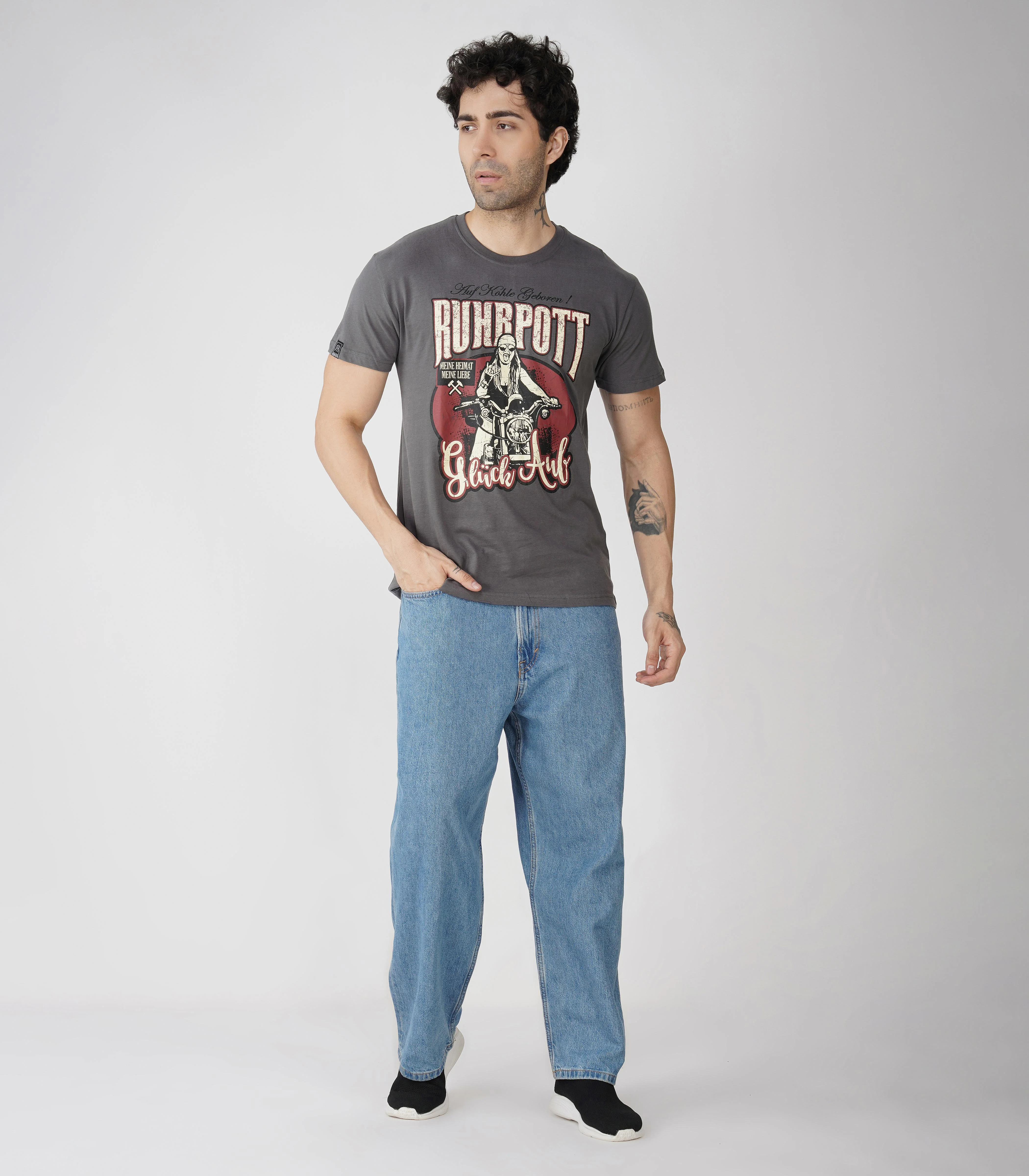 Ruhrpott Rundhalsausschnitt T-Shirt Unisex-RRT535 - Image 3