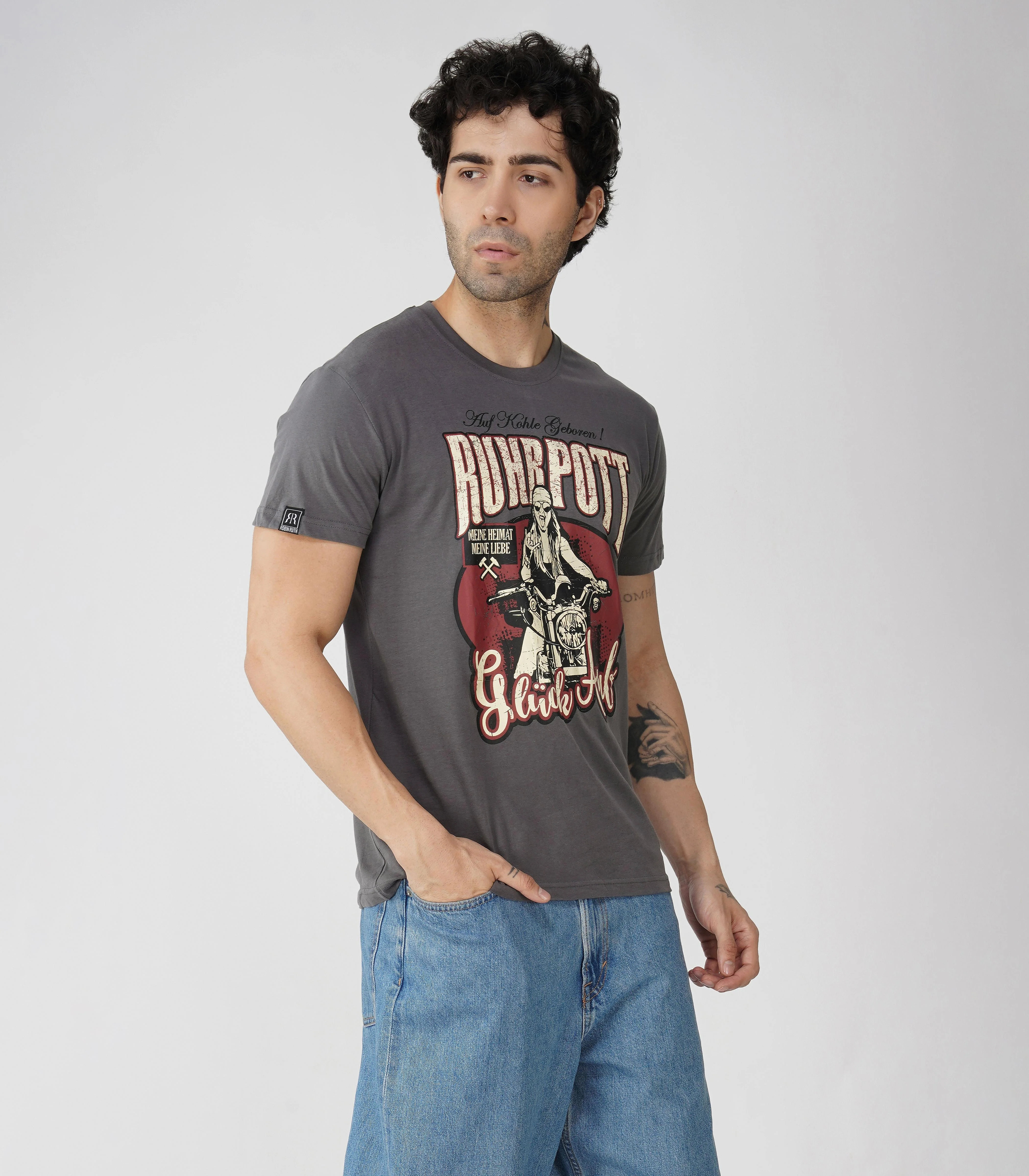 Ruhrpott Rundhalsausschnitt T-Shirt Unisex-RRT535 - Image 4