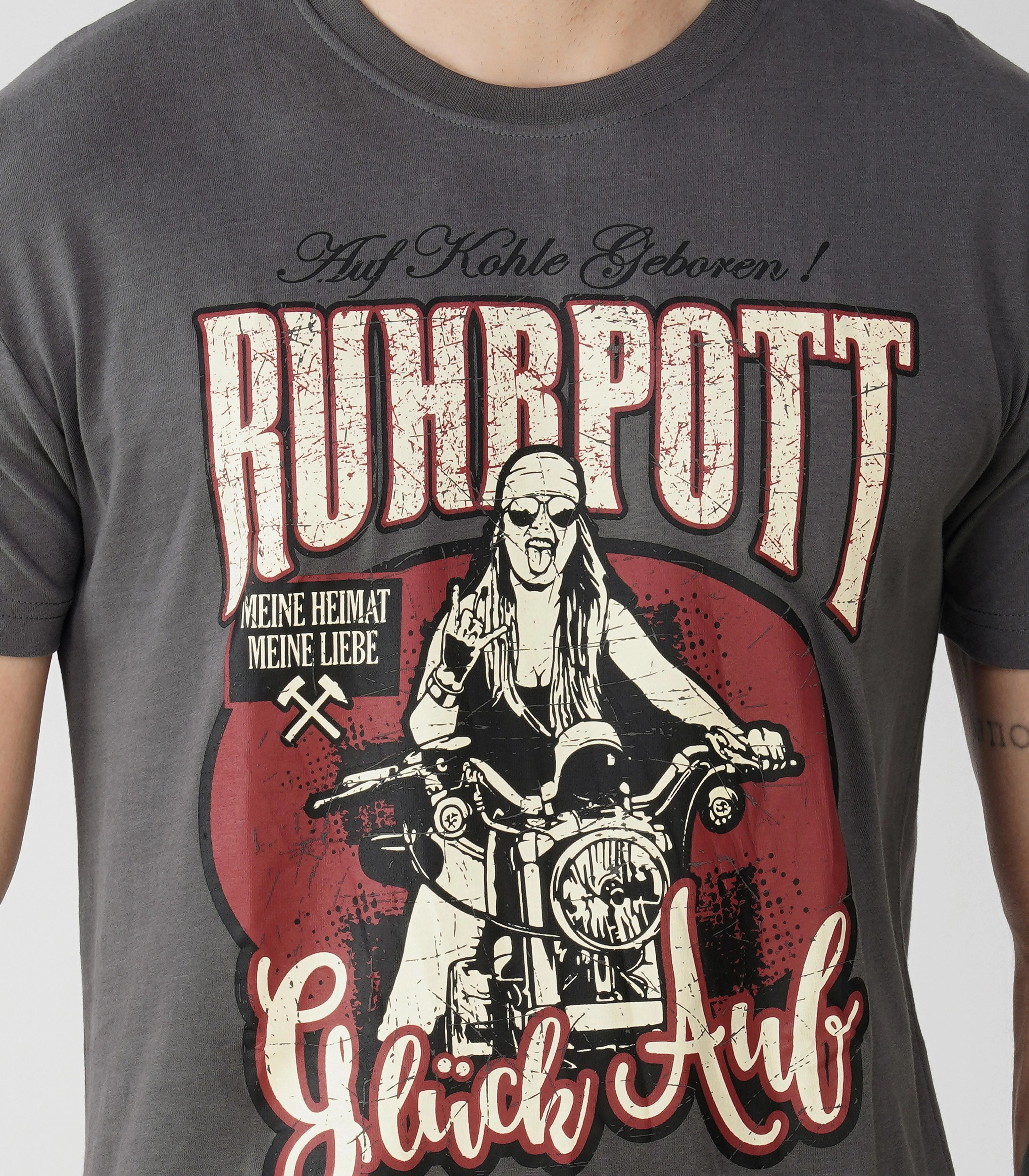 Ruhrpott Rundhalsausschnitt T-Shirt Unisex-RRT535 - Image 6
