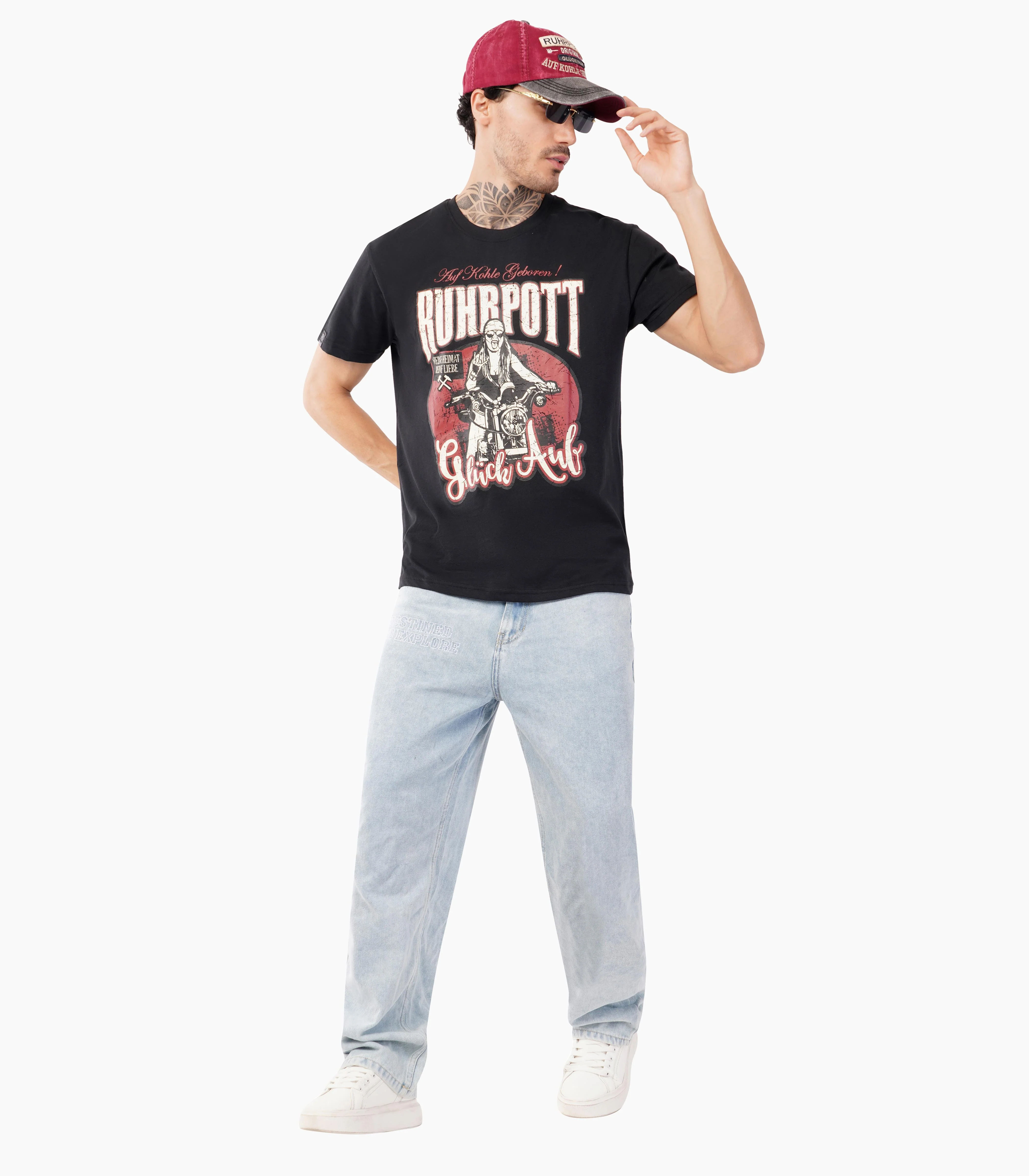 Ruhrpott Rundhalsausschnitt T-Shirt Unisex-RRT536 - Image 2