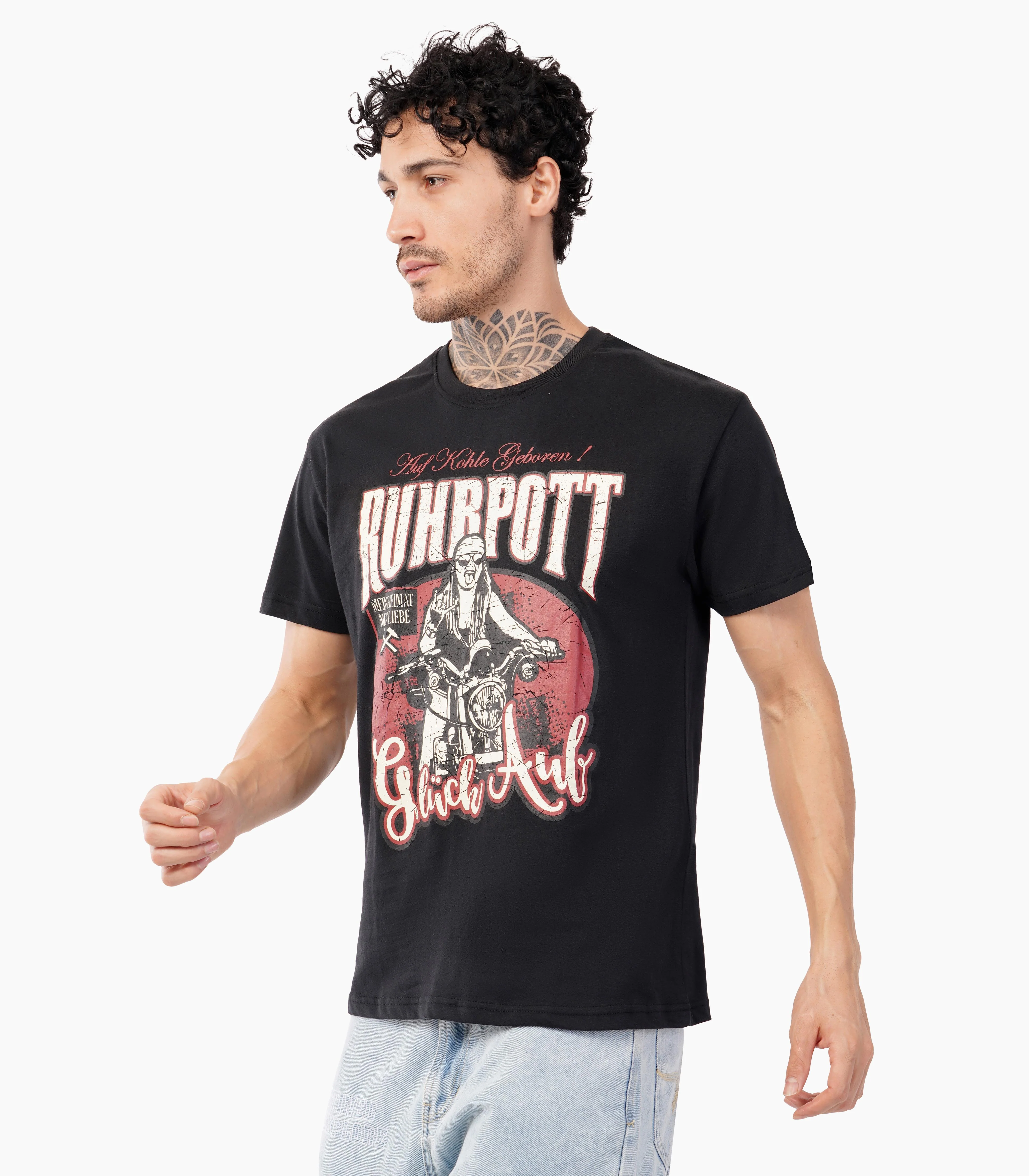 Ruhrpott Rundhalsausschnitt T-Shirt Unisex-RRT536 - Image 3