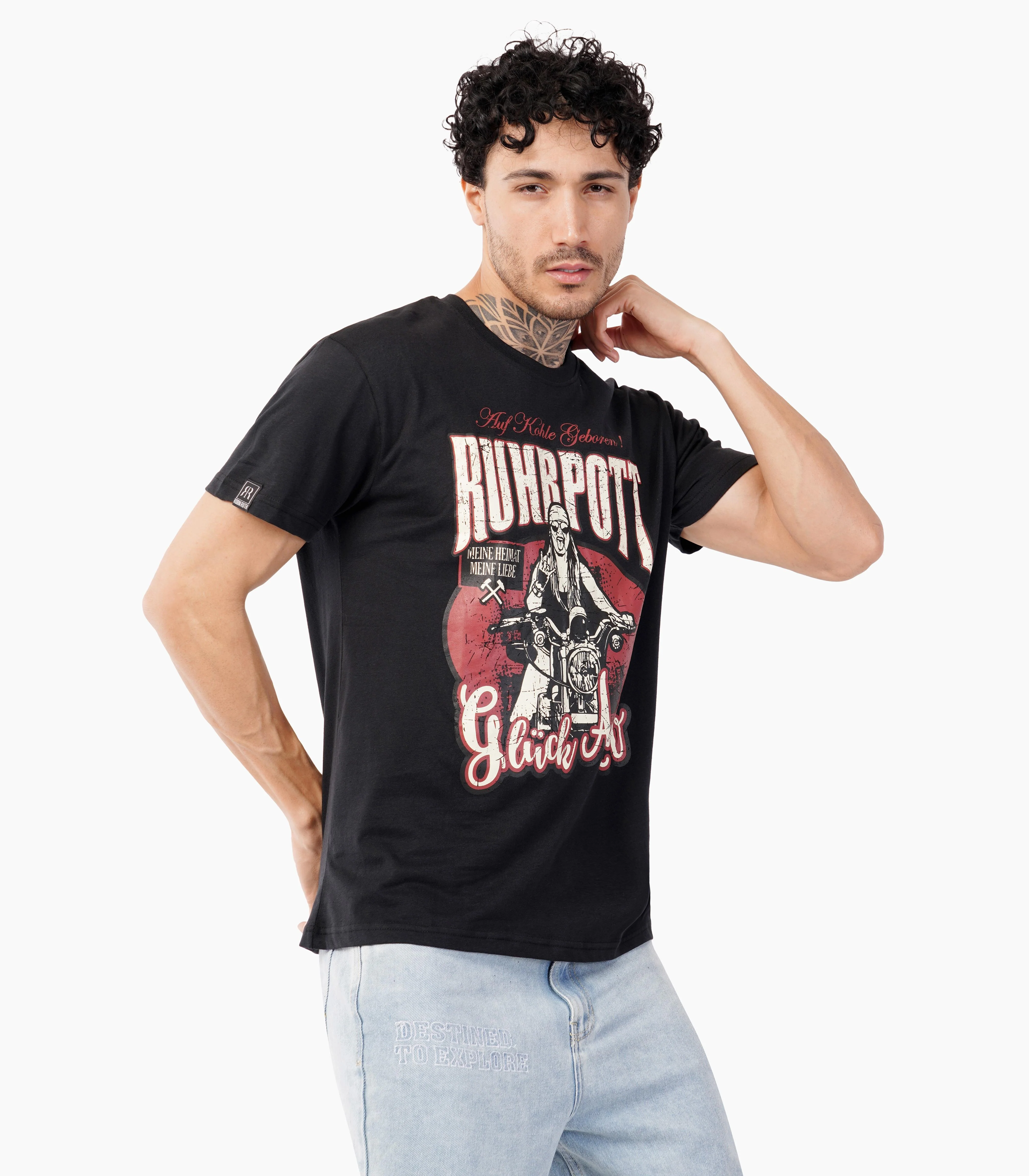 Ruhrpott Rundhalsausschnitt T-Shirt Unisex-RRT536 - Image 4