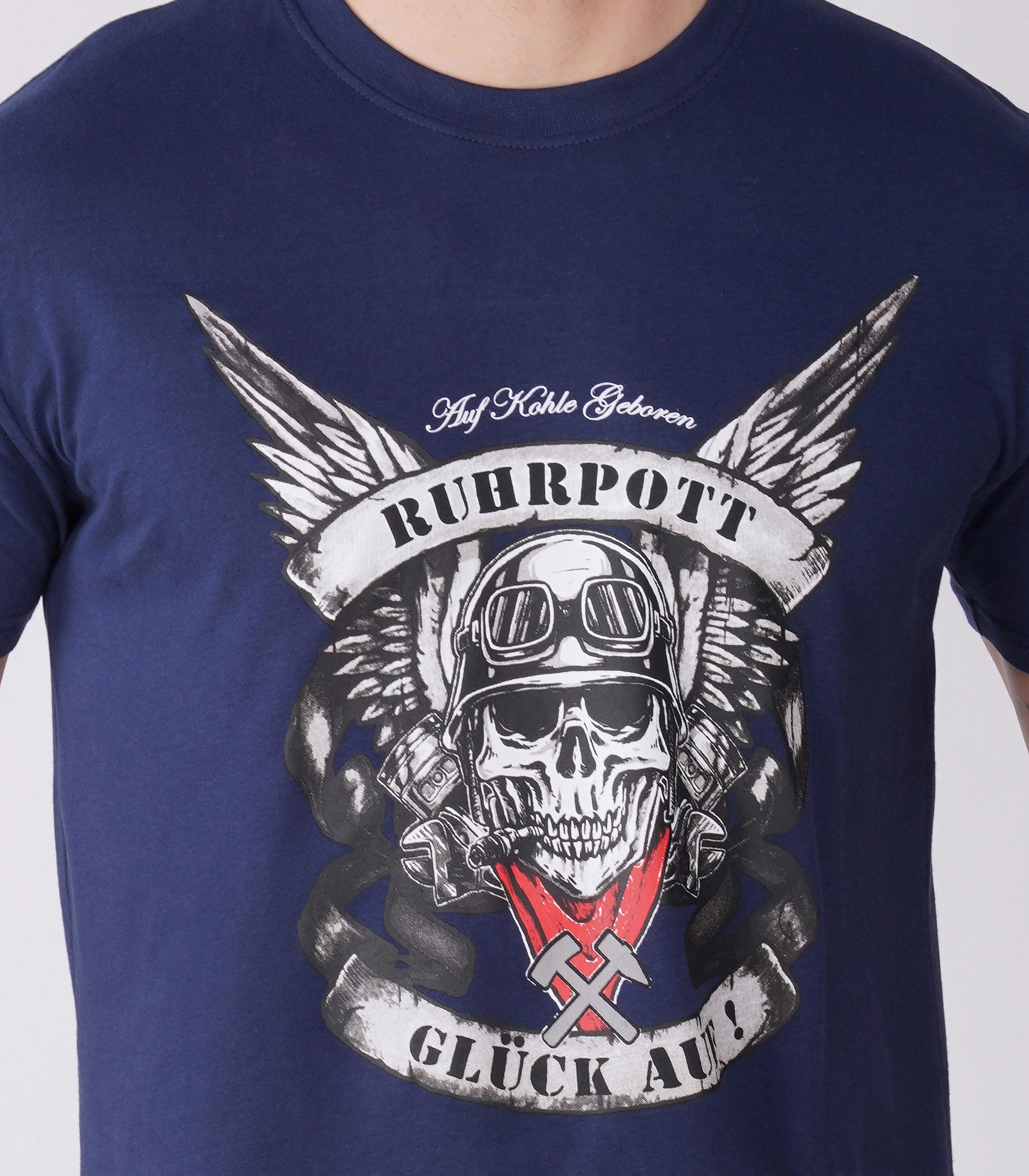 Ruhrpott Rundhalsausschnitt T-Shirt Unisex-RRT537 - Image 6
