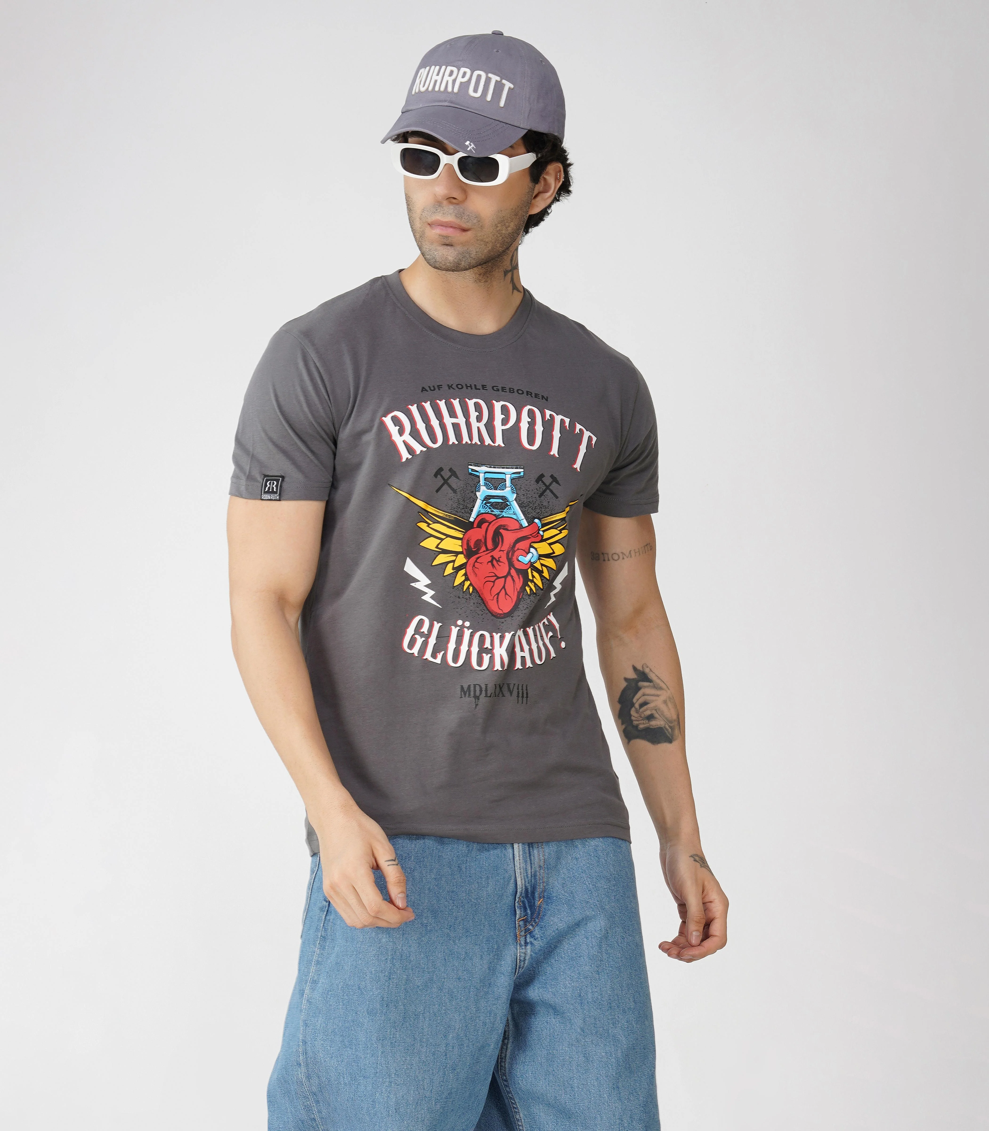 Ruhrpott Rundhalsausschnitt T-Shirt Unisex-RRT540 - Image 2