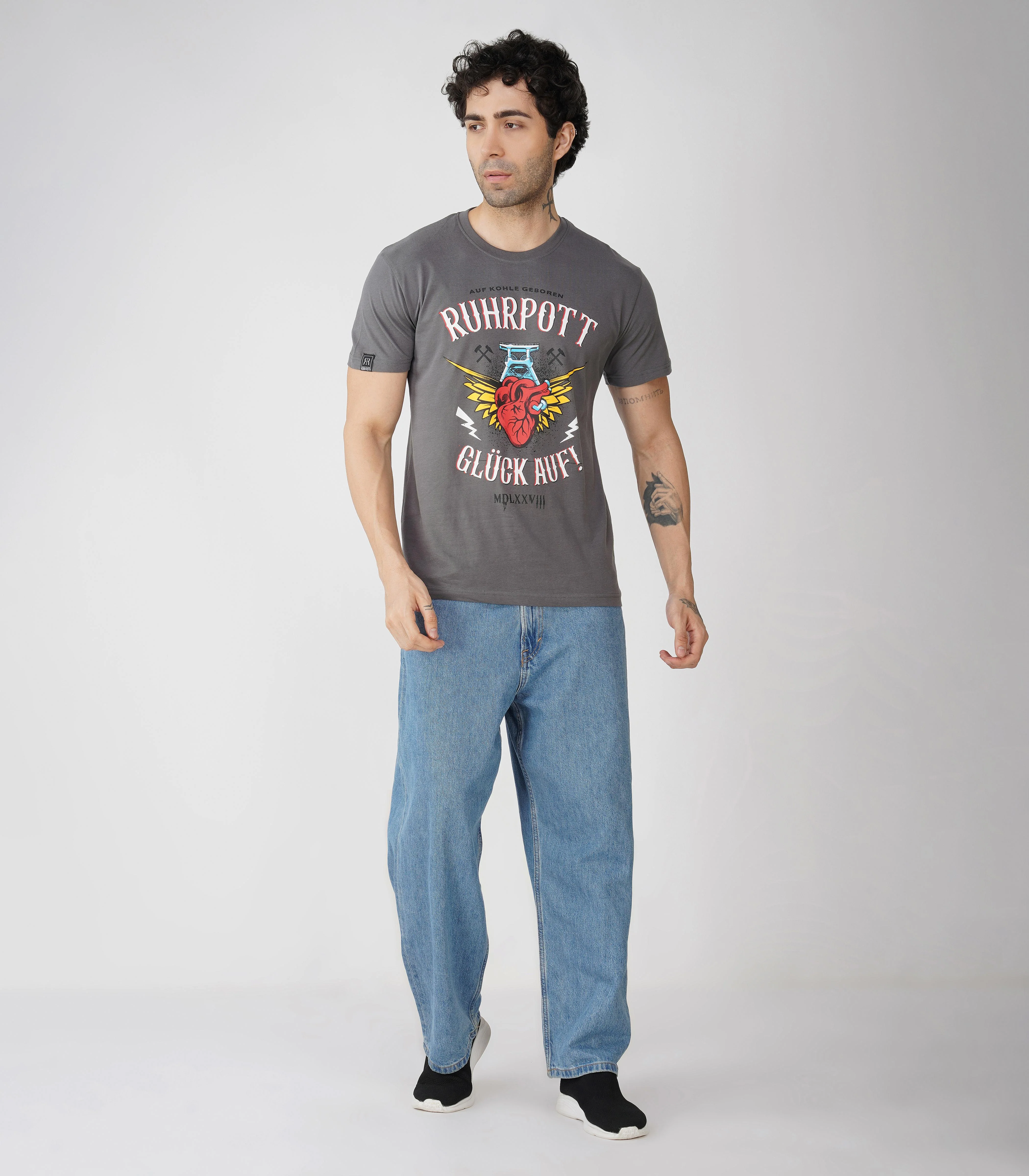 Ruhrpott Rundhalsausschnitt T-Shirt Unisex-RRT540 - Image 3