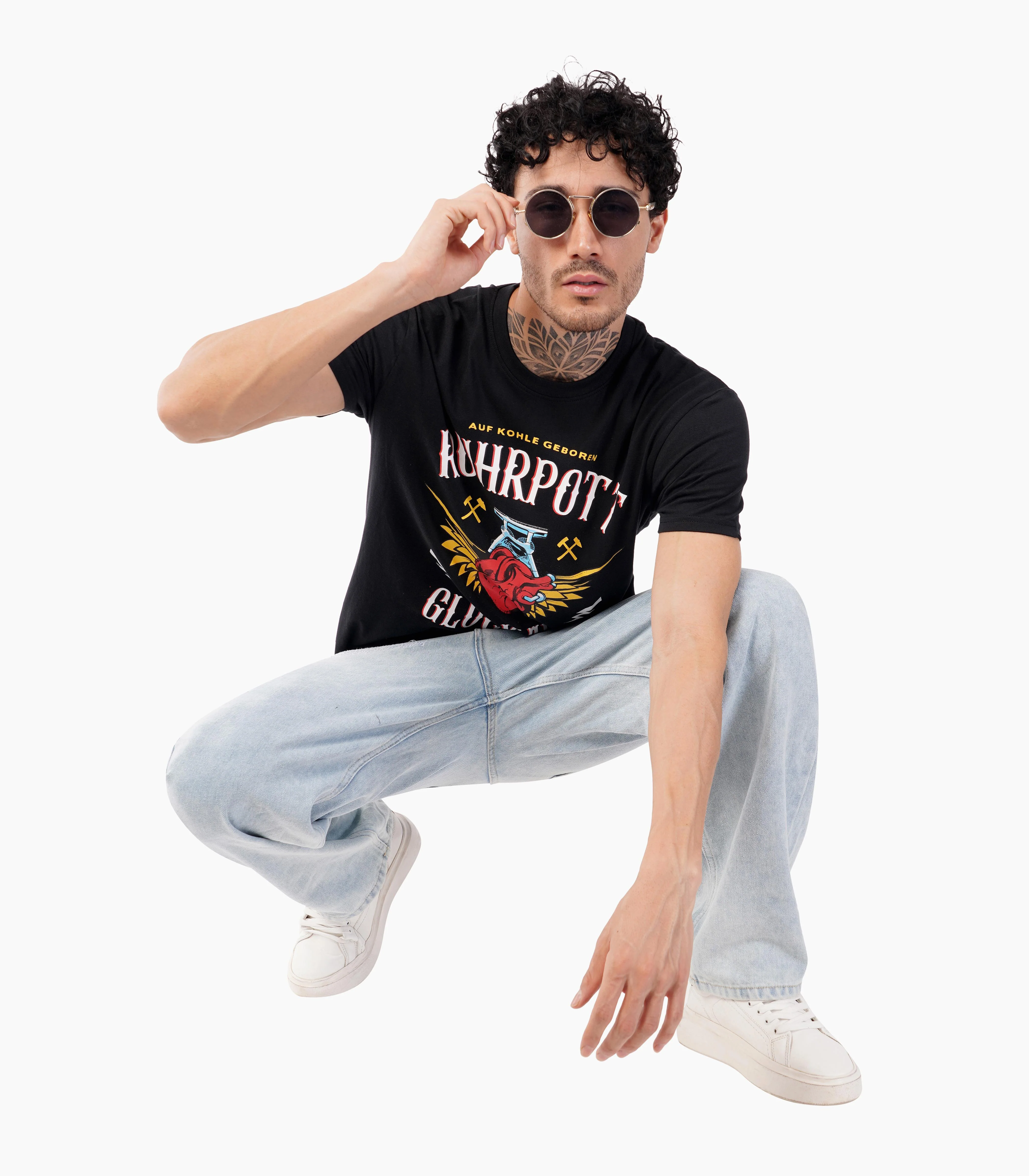 Ruhrpott Rundhalsausschnitt T-Shirt Unisex-RRT541 - Image 2