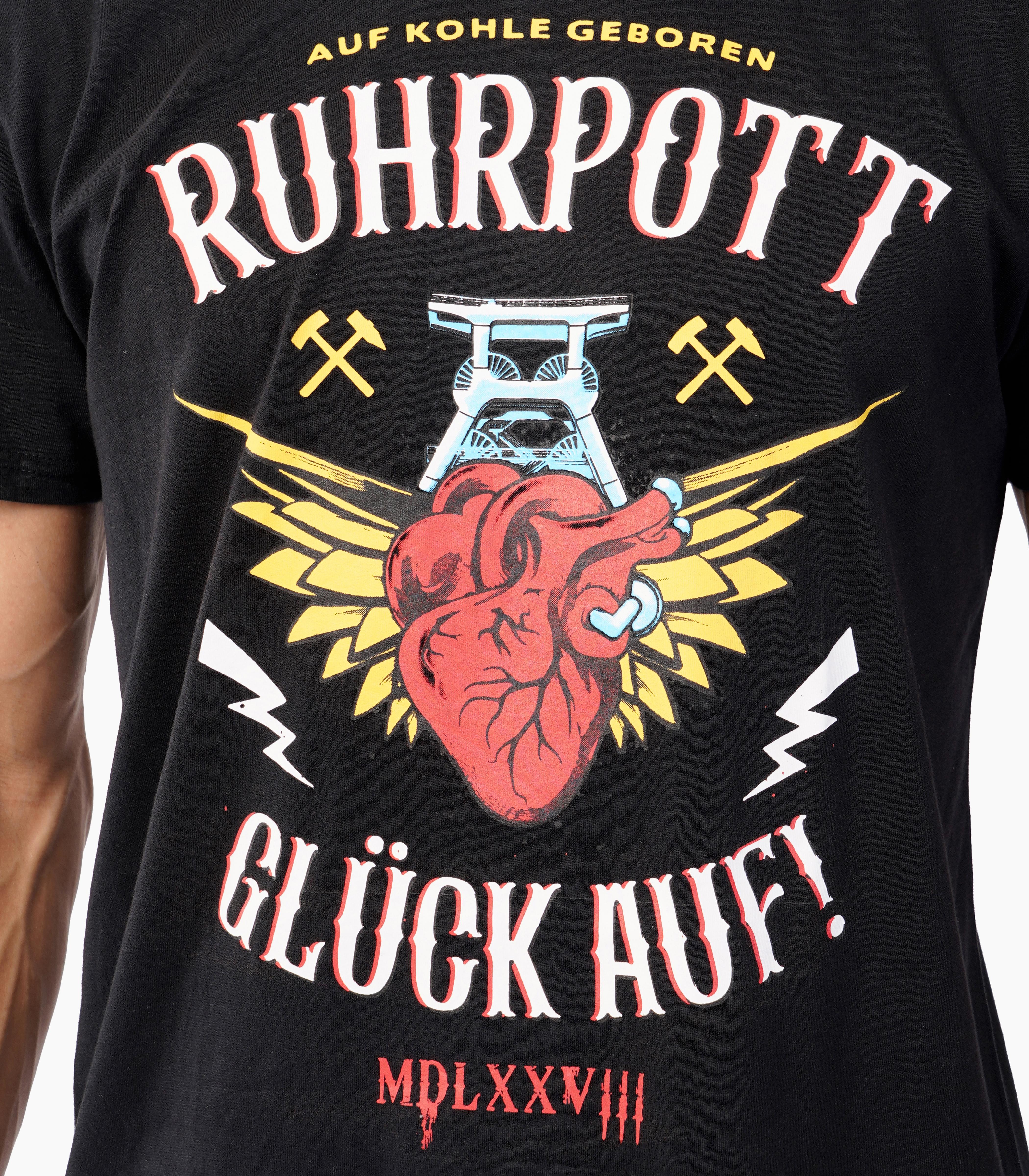 Ruhrpott Rundhalsausschnitt T-Shirt Unisex-RRT541 - Image 6