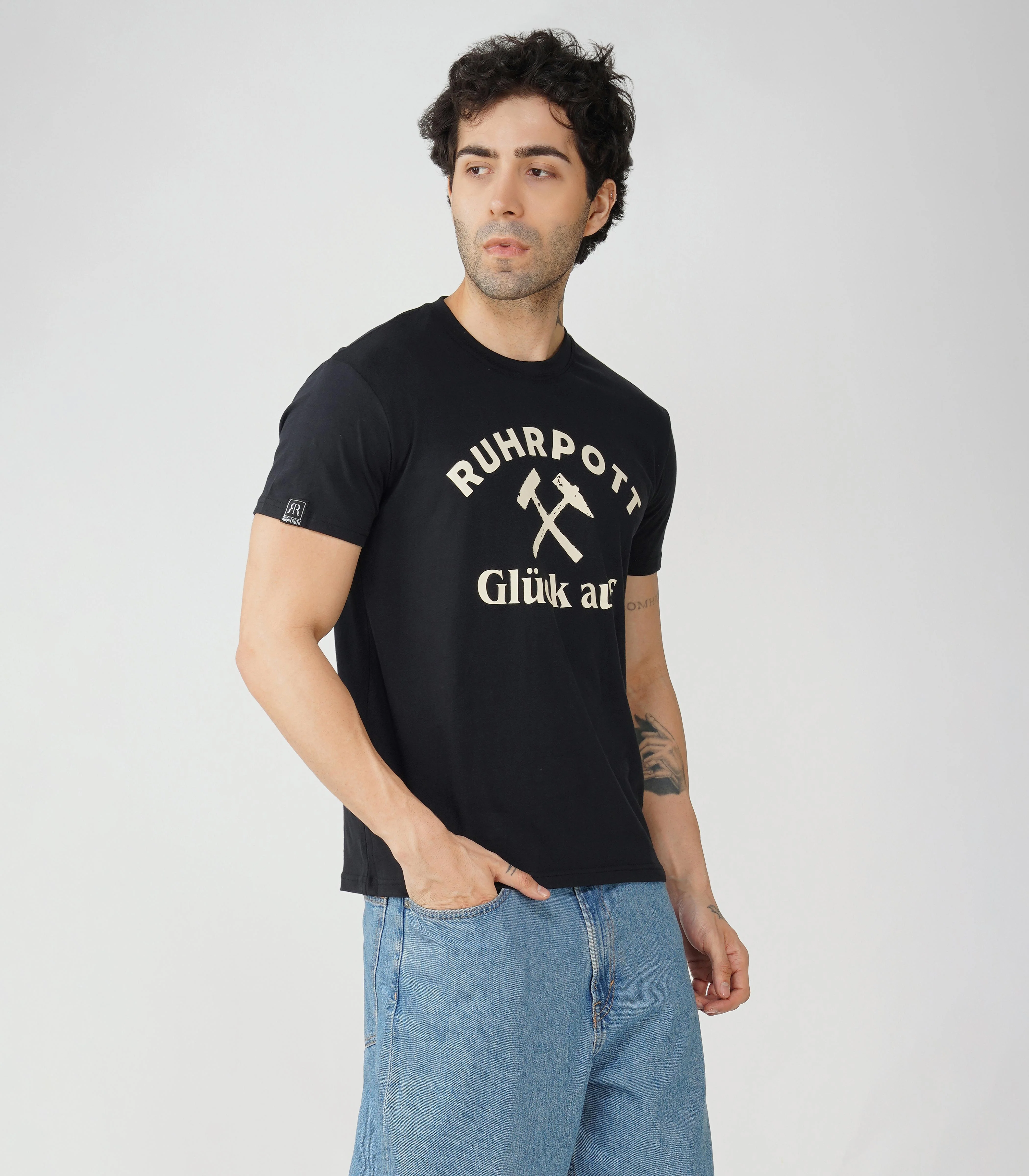 Ruhrpott Rundhalsausschnitt T-Shirt Unisex-RRT549 - Image 4